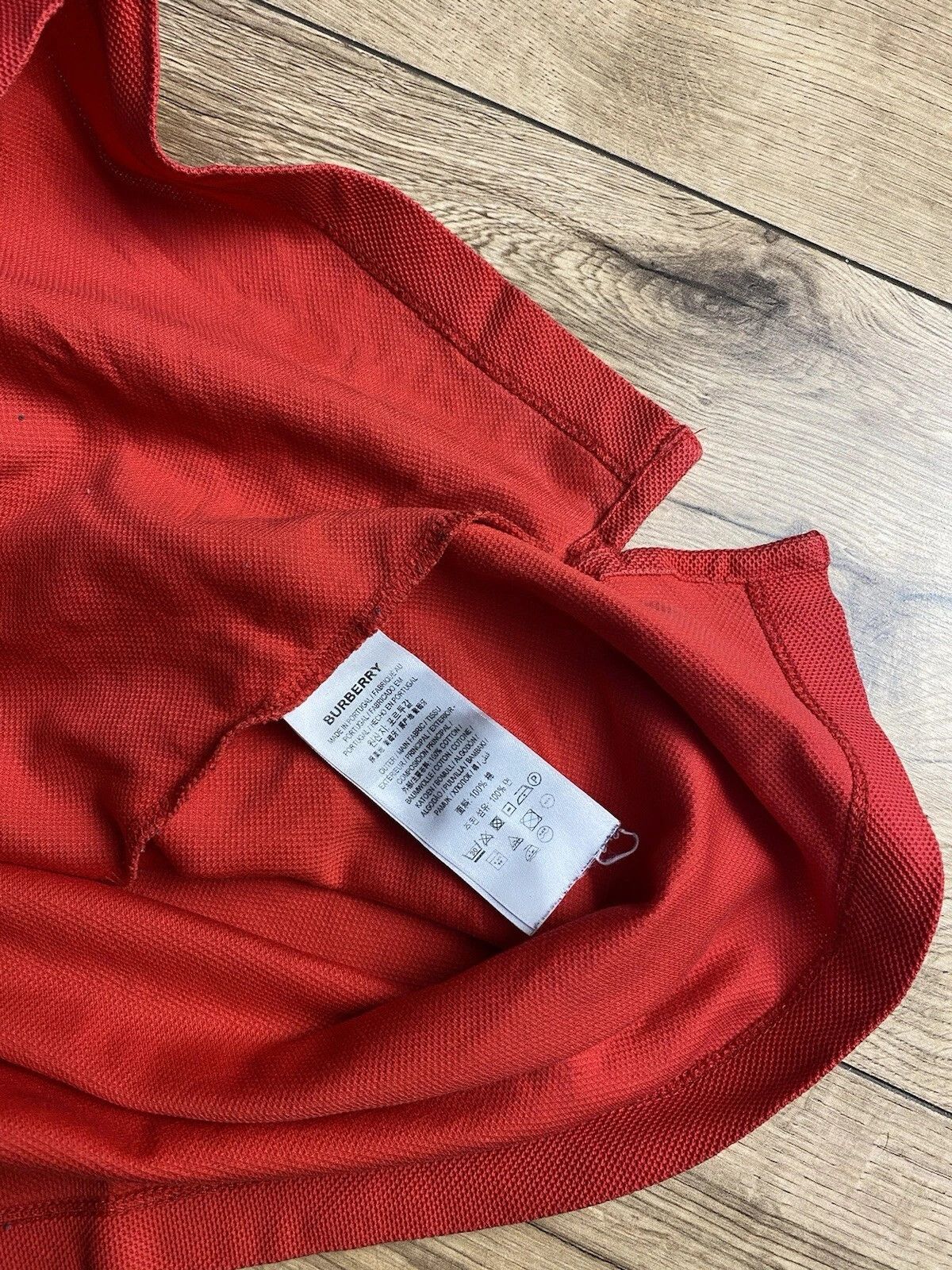 Burberry Icon Stripe Detail Cotton Piqué Polo Shirt BURBERRY Sz Xl Size US XL / EU 56 / 4 - 6 Thumbnail