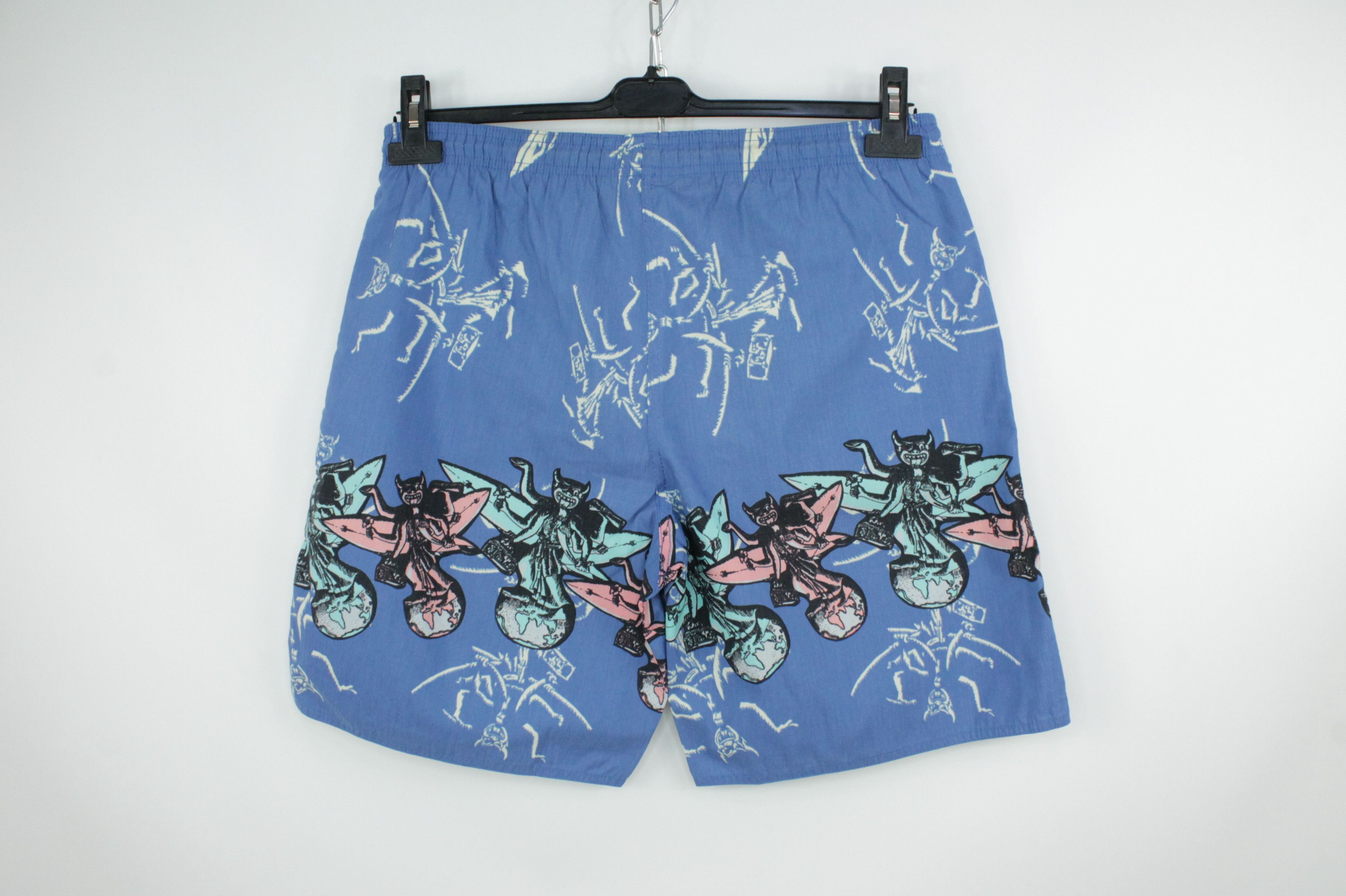 Quiksilver × Vintage RARE Vintage 80's Quiksilver Board Shorts Size US 34 / EU 50 - 4 Thumbnail