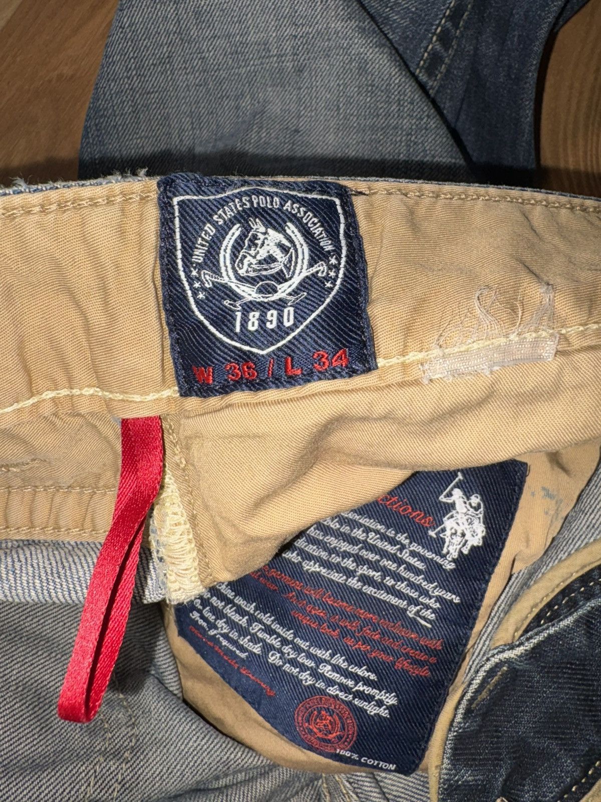 Polo Ralph Lauren U.S. Polo Assn. Authentic Denim Co. Jeans 36x34 Straight Leg Size US 36 / EU 52 - 11 Thumbnail