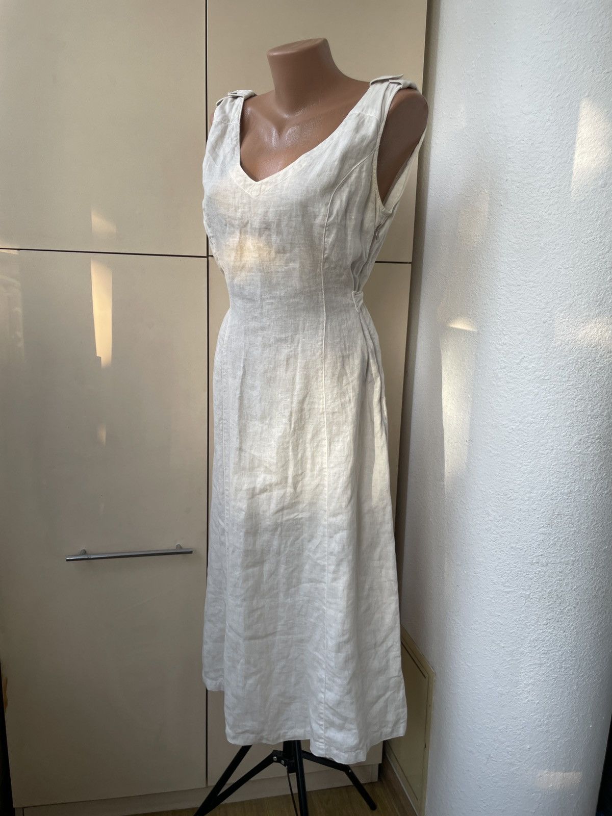 C.P. Company Vintage C.P. Company Linen Midi Belted dress size it 44 Size L / US 10 / IT 46 - 1 Thumbnail