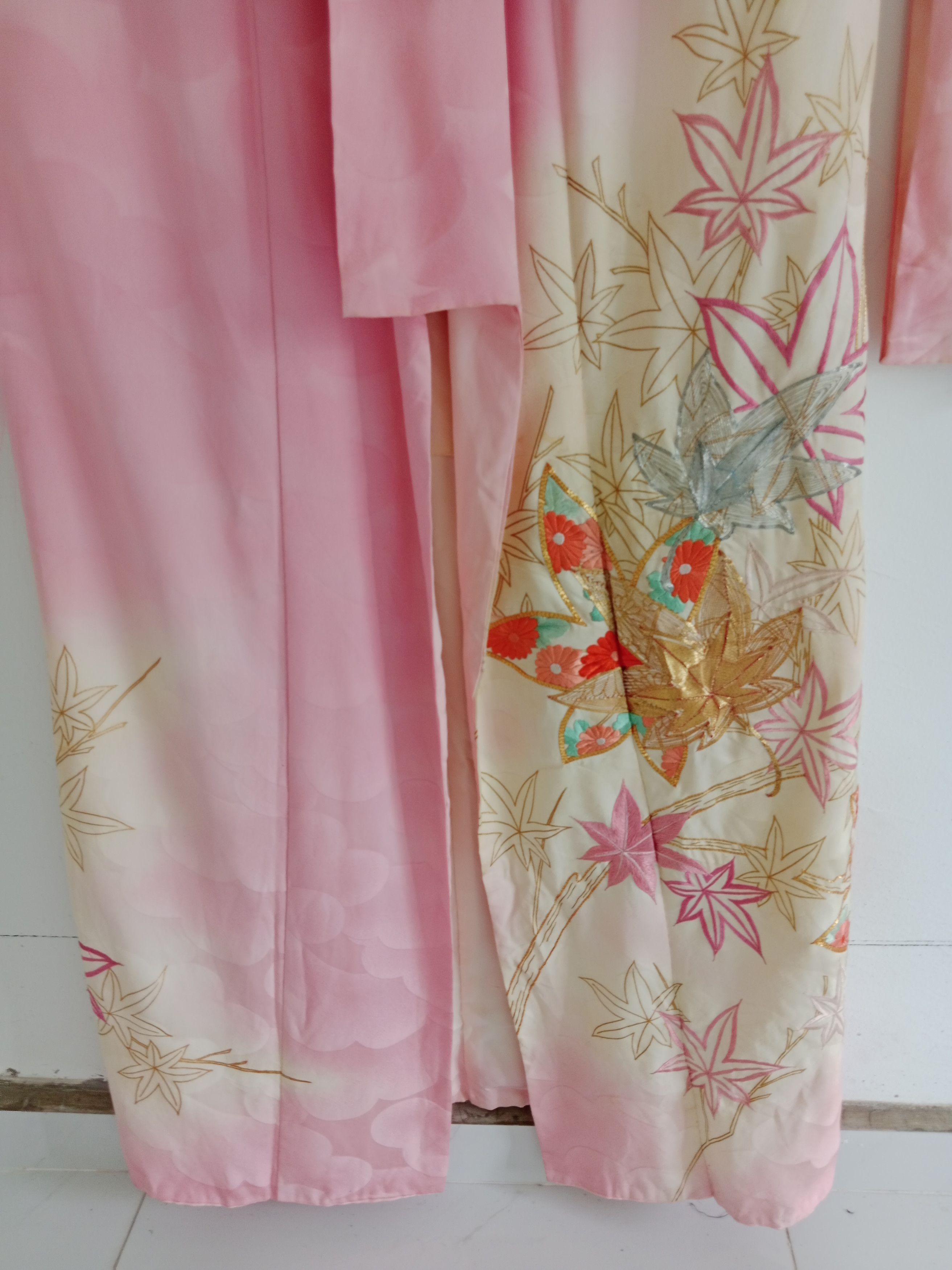 Japanese Brand Vintage Yukata Kimono Rare Motif Japanese Traditional Wear Size ONE SIZE - 13 Thumbnail