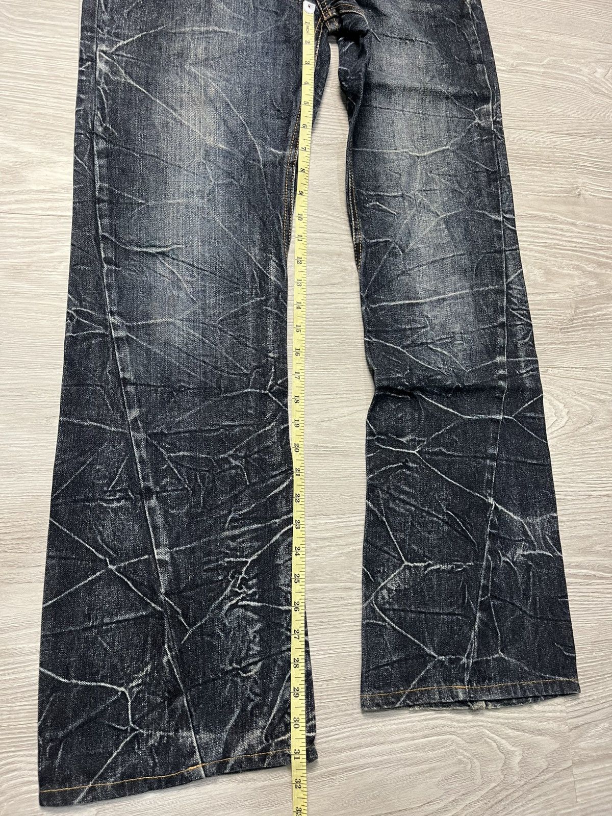 Hysteric Glamour Y2k Nylaus ifsixwasnine Faded Bootcut Denim Pants Size US 32 / EU 48 - 14 Thumbnail