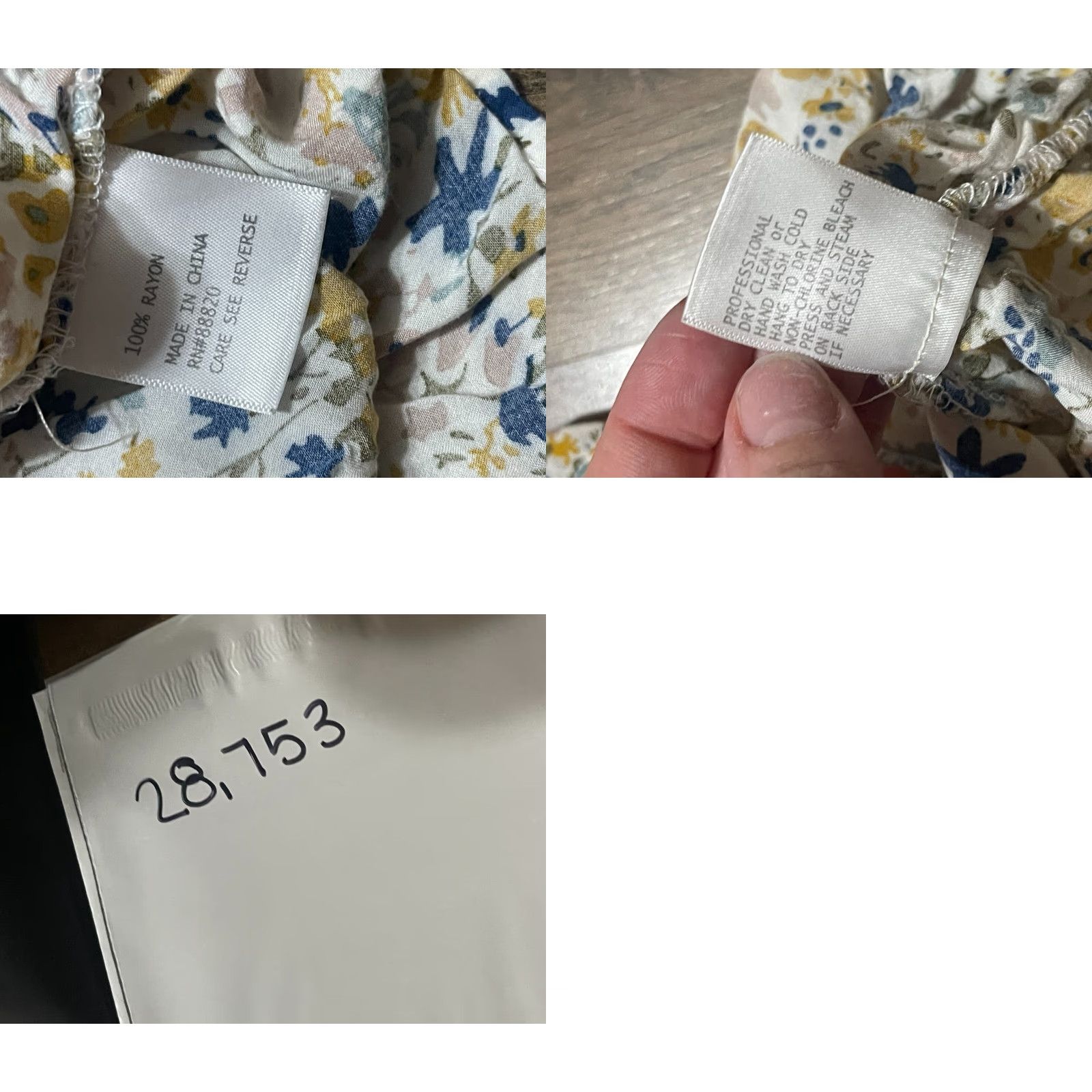 Cynthia Rowley Cynthia Rowley Shirt Women's Size Small Floral V-neck 3/4 Sleeve Multicolor Casual T-Shirt Womens Size S / US 4 / IT 40 - 8 Thumbnail
