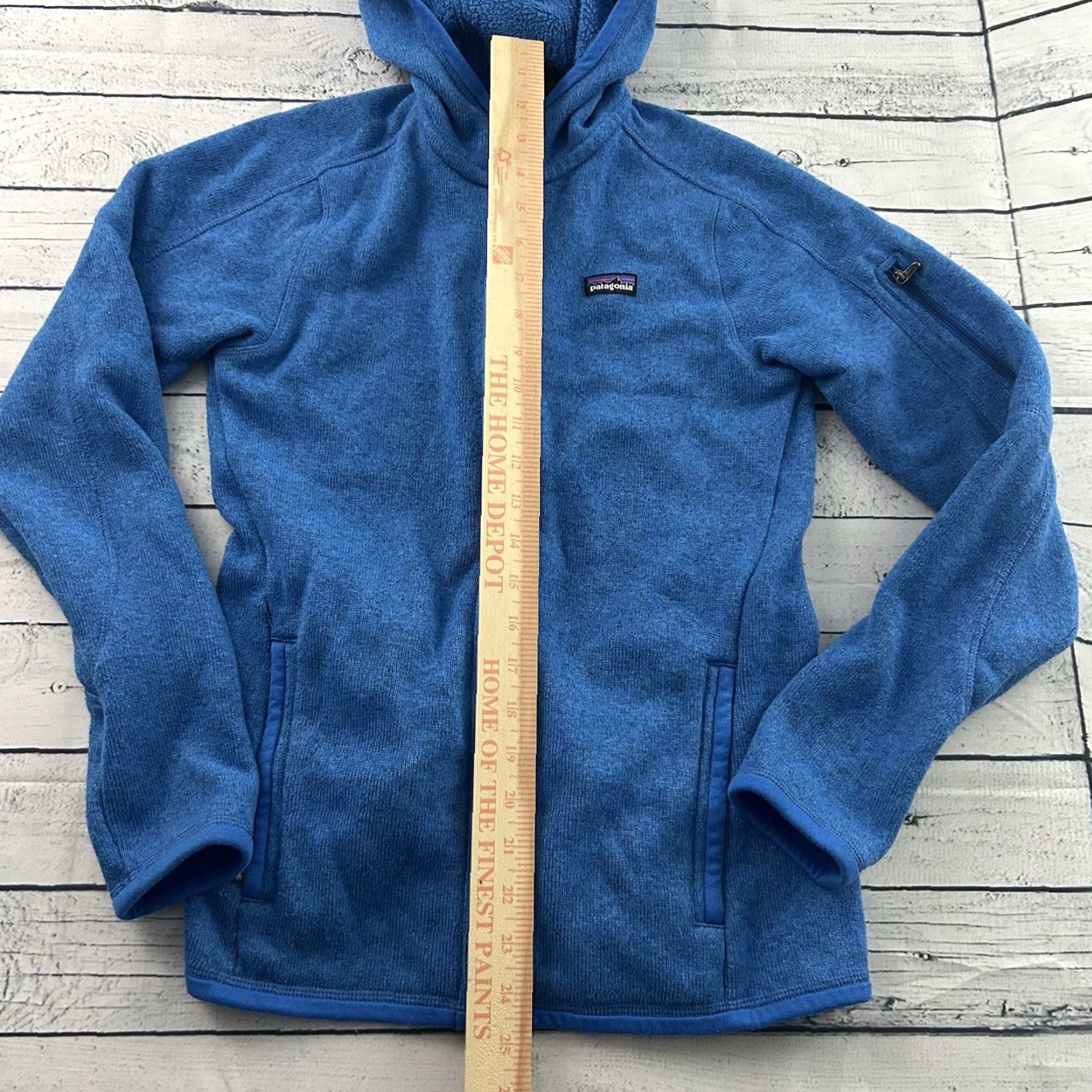 Patagonia VINTAGE Patagonia Better Sweater Full Zip Hoody Jacket Women XS Blue Lined Fleece Size XS / US 0-2 / IT 36-38 - 3 Thumbnail