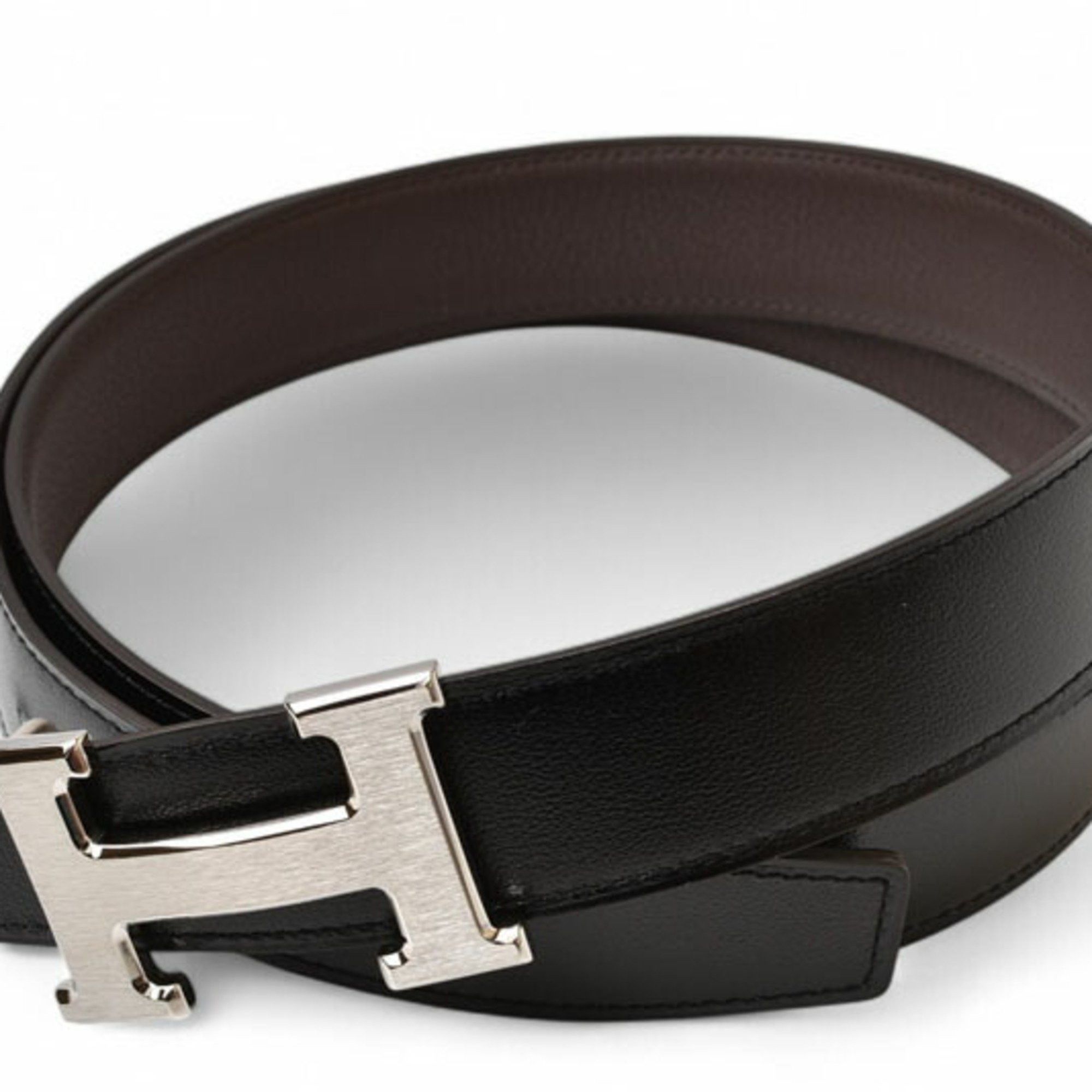 Hermes Hermes Belt Reversible HERMES Constance Size 95 H Buckle Box Calf Togo Black Chocolate Unused Size ONE SIZE - 1 Thumbnail