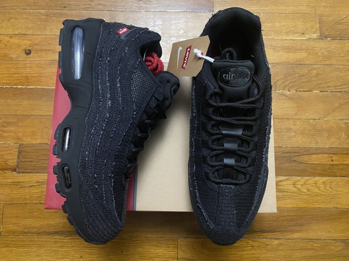 Levi's × Nike Size 10.5 - Nike Air Max 95 OG Levis Black Men’s Size US 10.5 / EU 43-44 - 11 Thumbnail