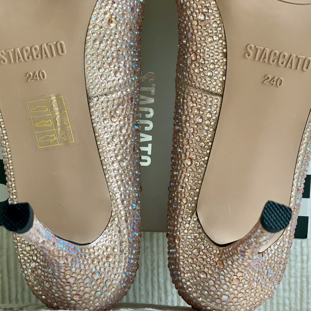 Other Staccato Crystal Embellished Wedding Formal Stiletto Shoes Size US 8 / IT 38 - 7 Thumbnail