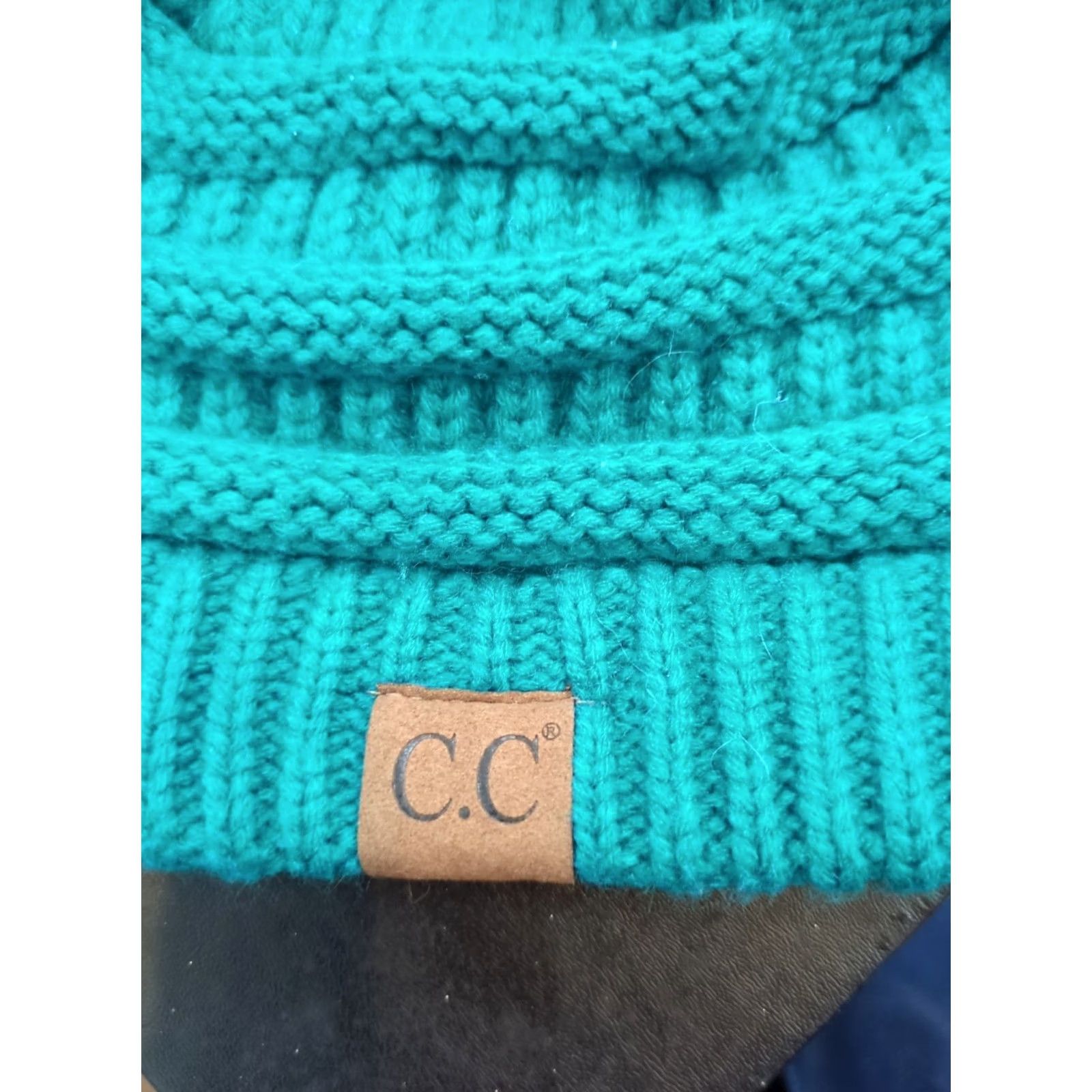 Altea C.C Exclusives Beanie Hat One Size Knit Teal Acrylic Women Size ONE SIZE - 2 Thumbnail
