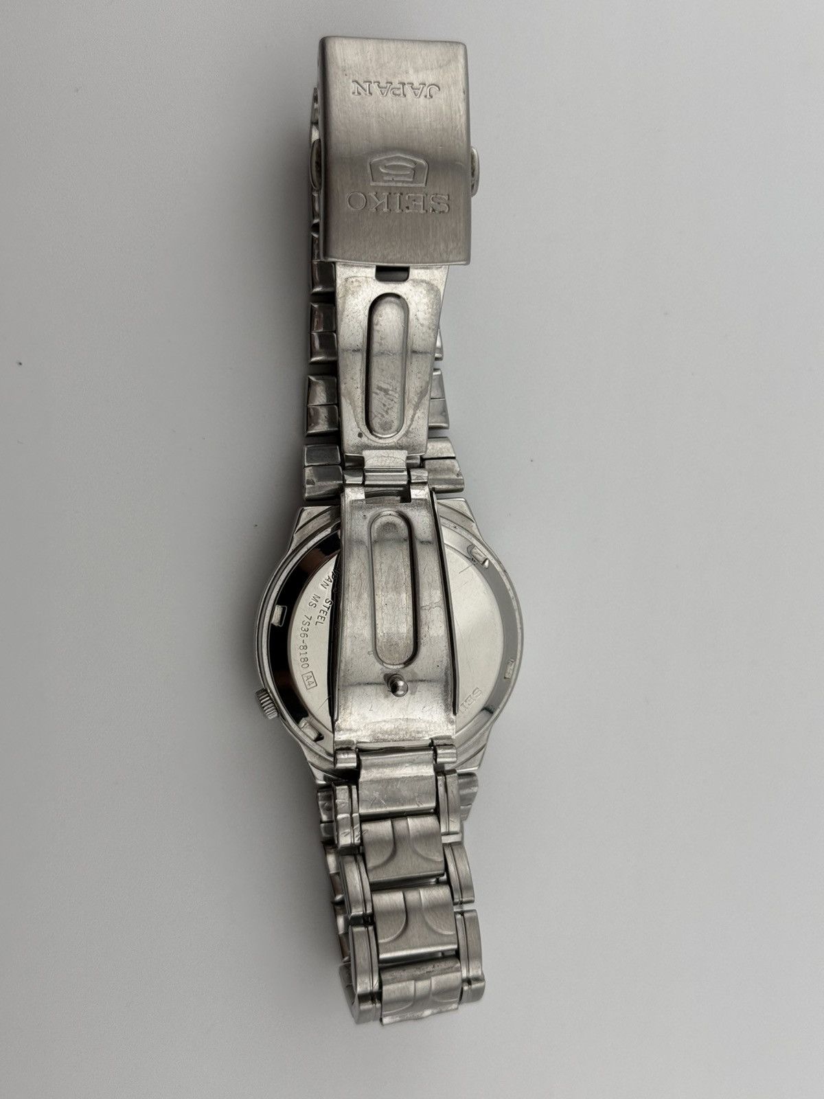 Seiko × Vintage Seiko 7S26 Gray Dial 35mm Watch Stainless Bracelet Size 34 - 6 Thumbnail