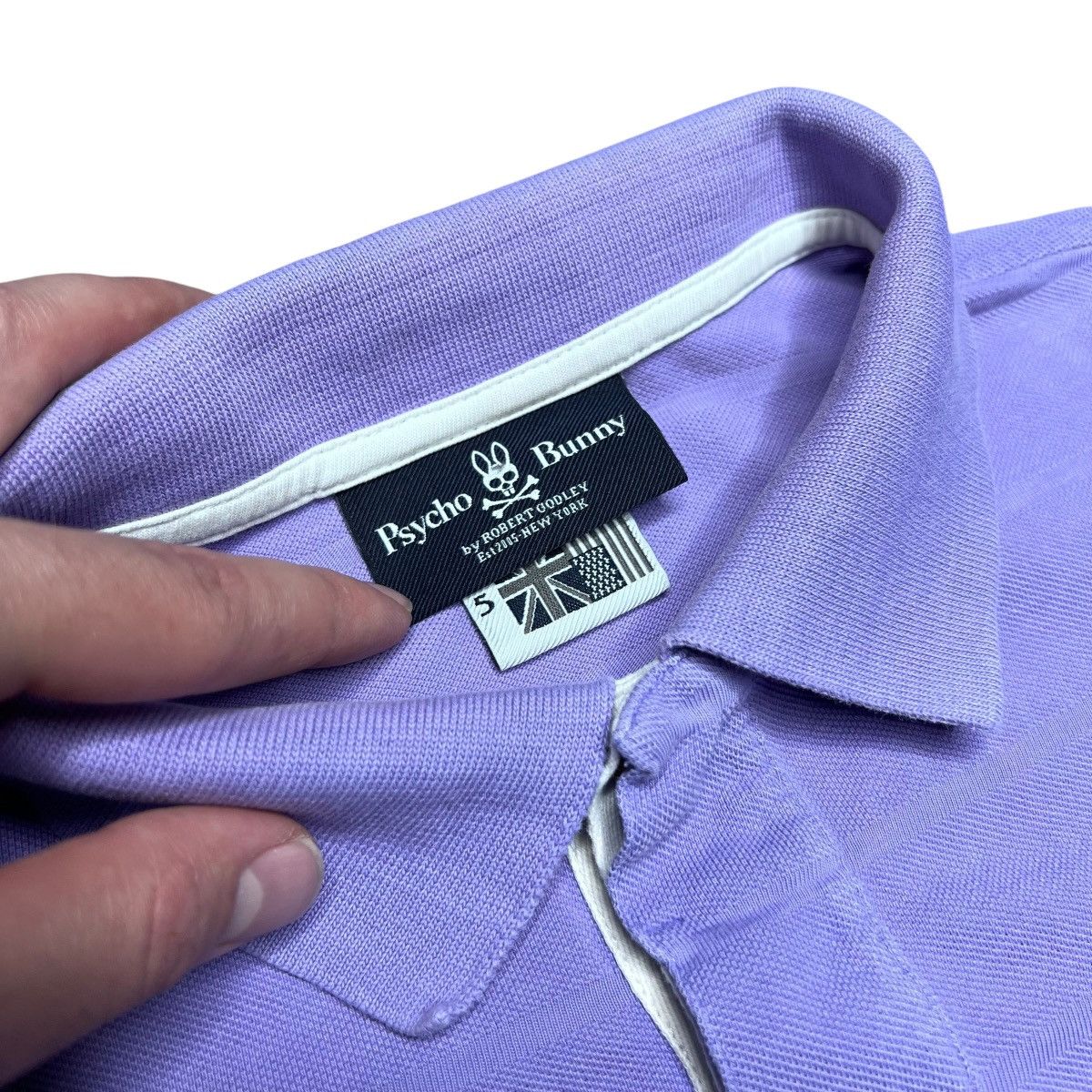 Psycho Bunny Psycho Bunny Purple Striped Collared Men’s Polo Shirt Size US S / EU 44-46 / 1 - 2 Thumbnail