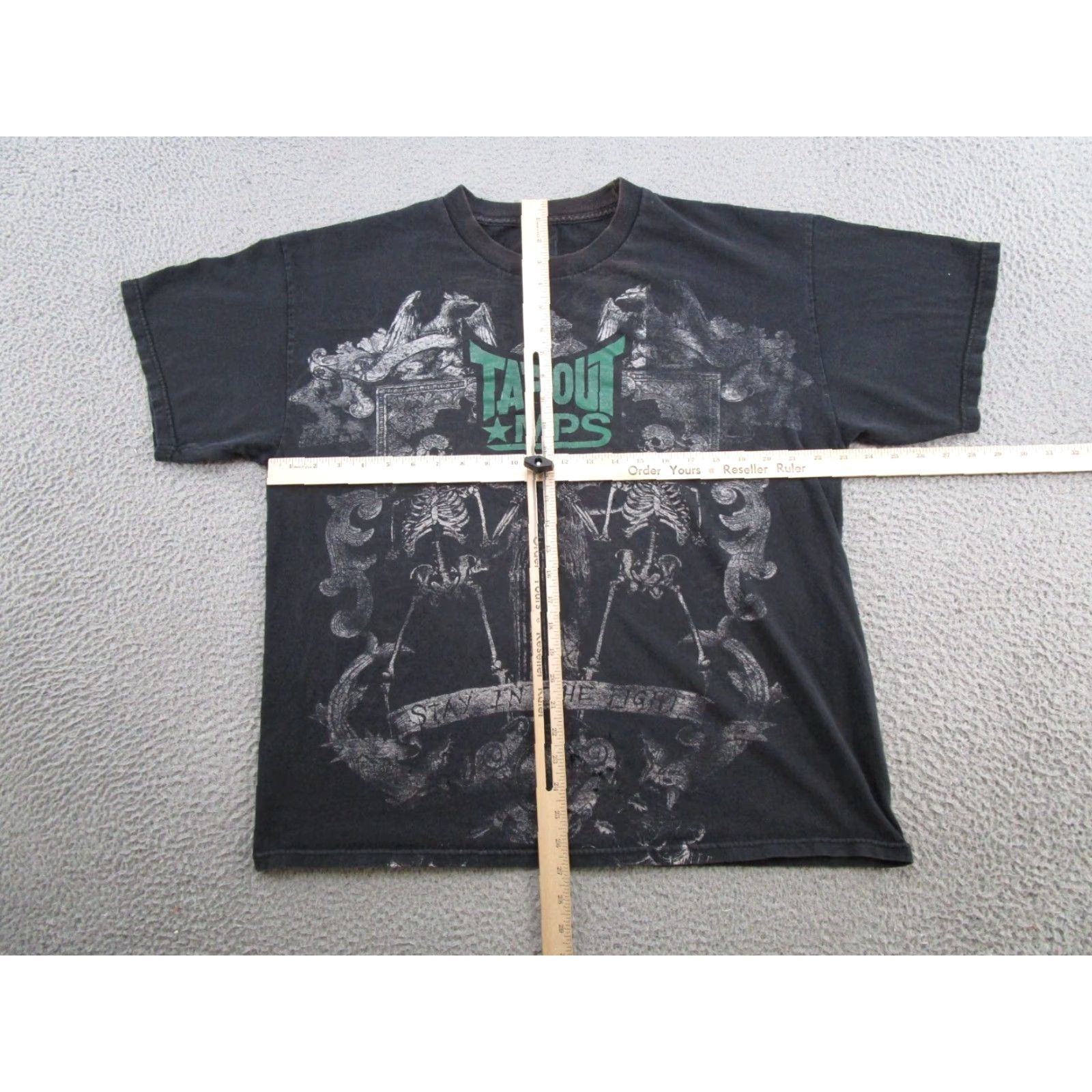 Tapout Tapout MPS Shirt Mens XL Black Skeleton Grunge Punk MMA Y2K Graphic Print T-Shirt VINTAGE Size US XL / EU 56 / 4 - 6 Thumbnail