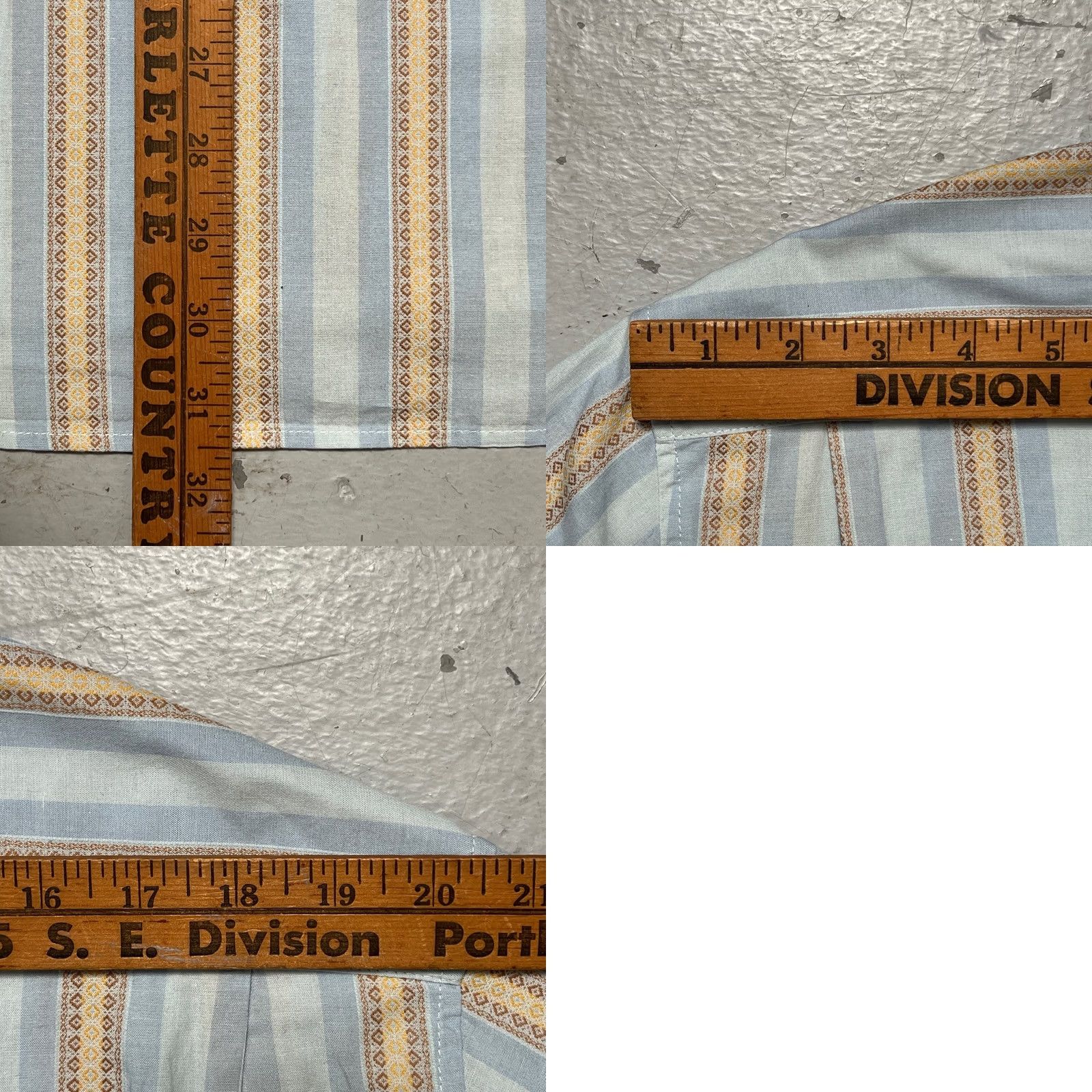 Vintage Vintage 1990s Stussy Stripe Abstract Pattern Button Shirt Surf Skate Made USA XL Size US XL / EU 56 / 4 - 9 Thumbnail