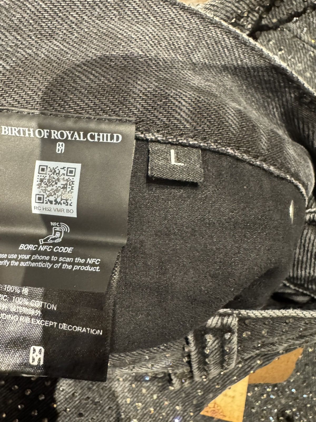 Birth of Royal Child Birth Of Royal Child 20K Swarovski Diamond 3D Printing Jeans Size US 34 / EU 50 - 3 Thumbnail