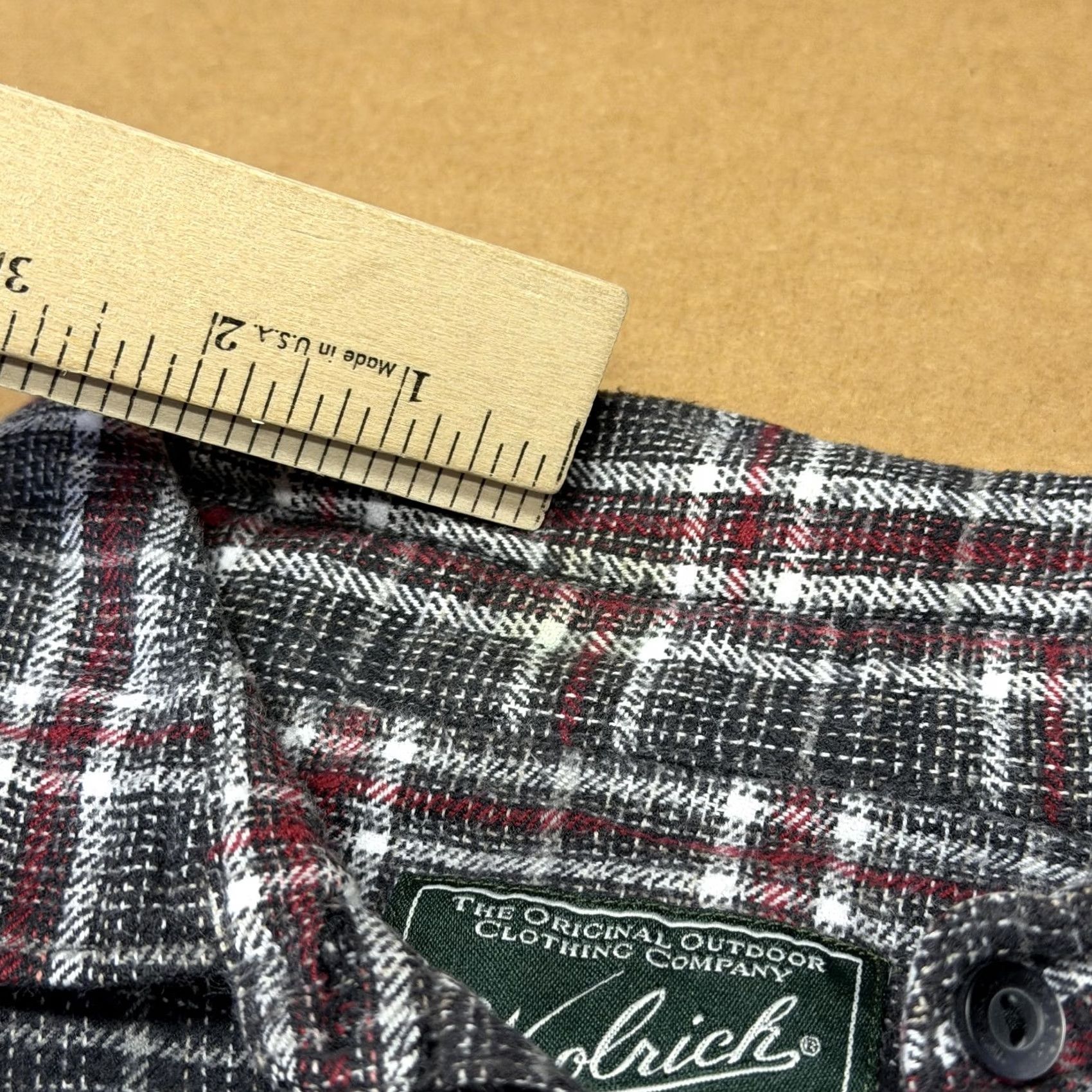 Vintage Woolrich Shirt Womens Large Gray Plaid Flannel Button-Up Long Sleeve Casual Onyx Size L / US 10 / IT 46 - 3 Thumbnail