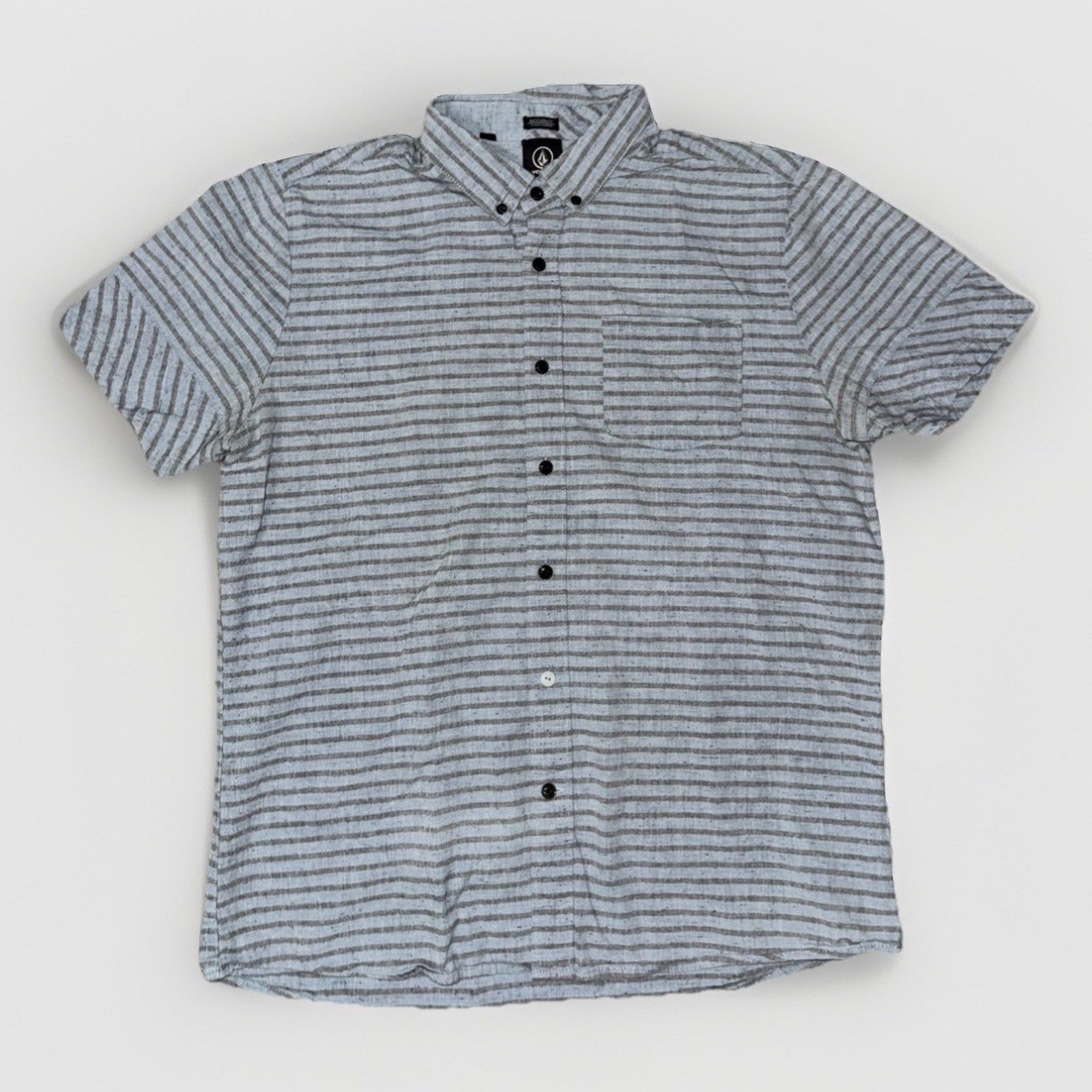 Volcom Volcome Modern Fit Short Sleeve Button Up Shirt Striped L Size US L / EU 52-54 / 3 - 1 Thumbnail