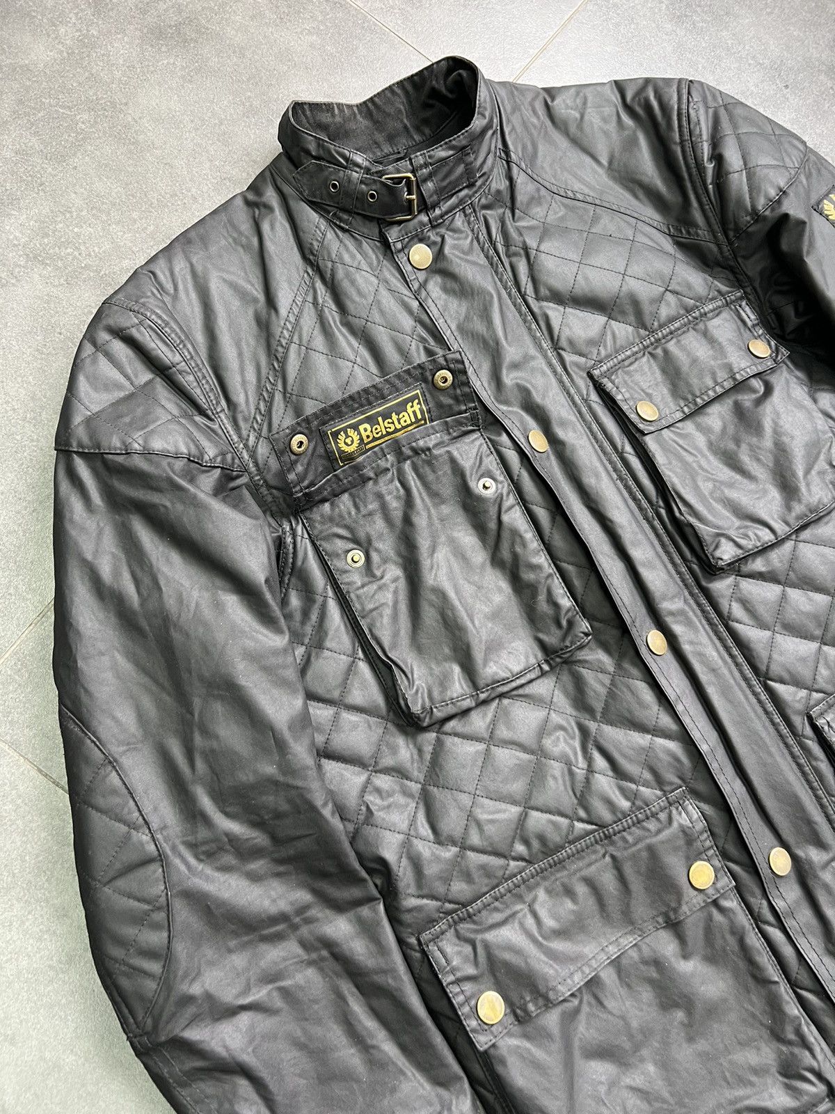 Belstaff × Vintage Vintage Belstaff quilted Wax Motorcycle jacket Size US L / EU 52-54 / 3 - 5 Thumbnail