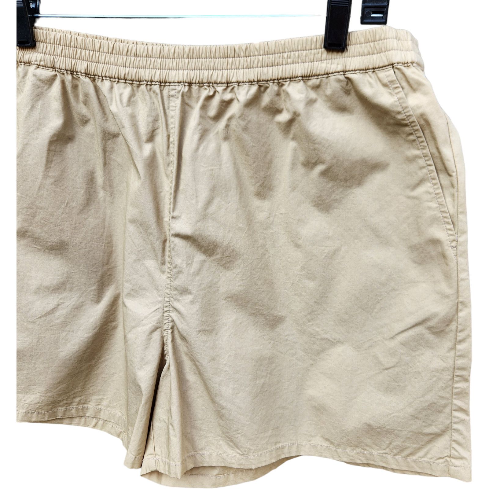 BP. BP. Cotton Athletic Shorts Womens Large Beige Nougat Kacki Size 36" / US 14 / IT 50 - 4 Thumbnail