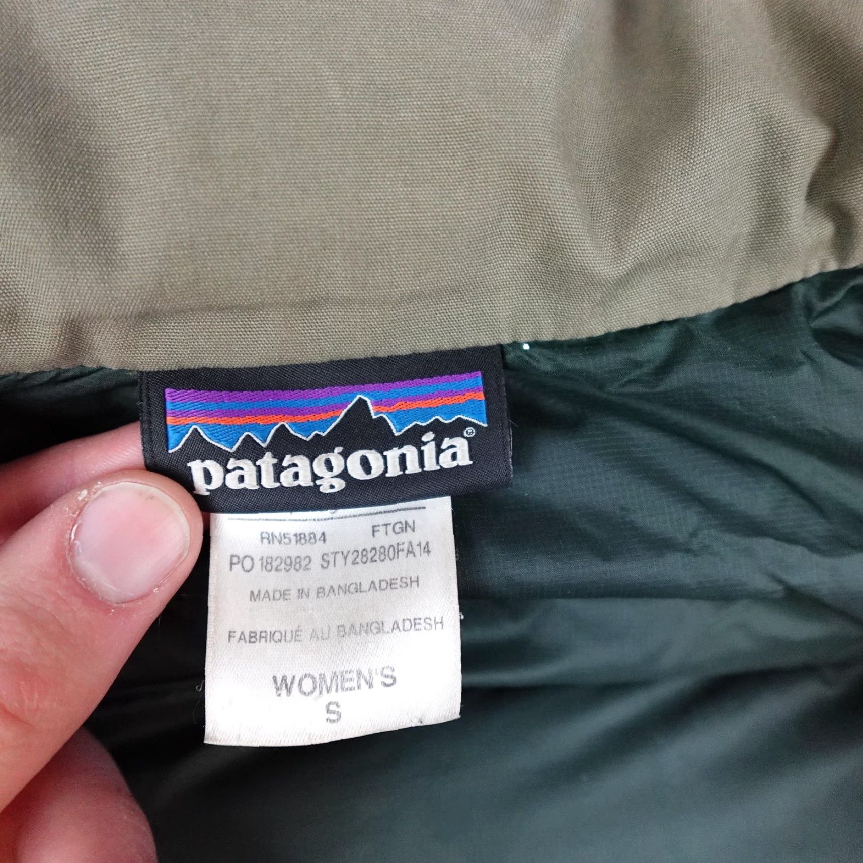 Patagonia Patagonia Jacket Womens Small Tan Puffer Insulated Toggle Down Winter Coat Size S / US 4 / IT 40 - 6 Thumbnail