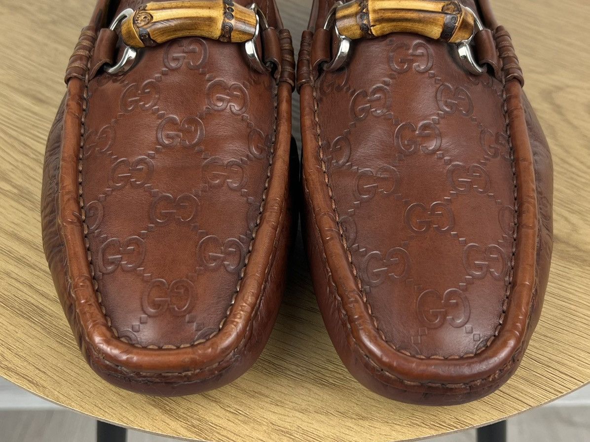 Gucci GUCCI Loafers Leather Shoes HORSEBIT Bamboo GG Monogram Logo Size US 8 / EU 41 - 5 Thumbnail