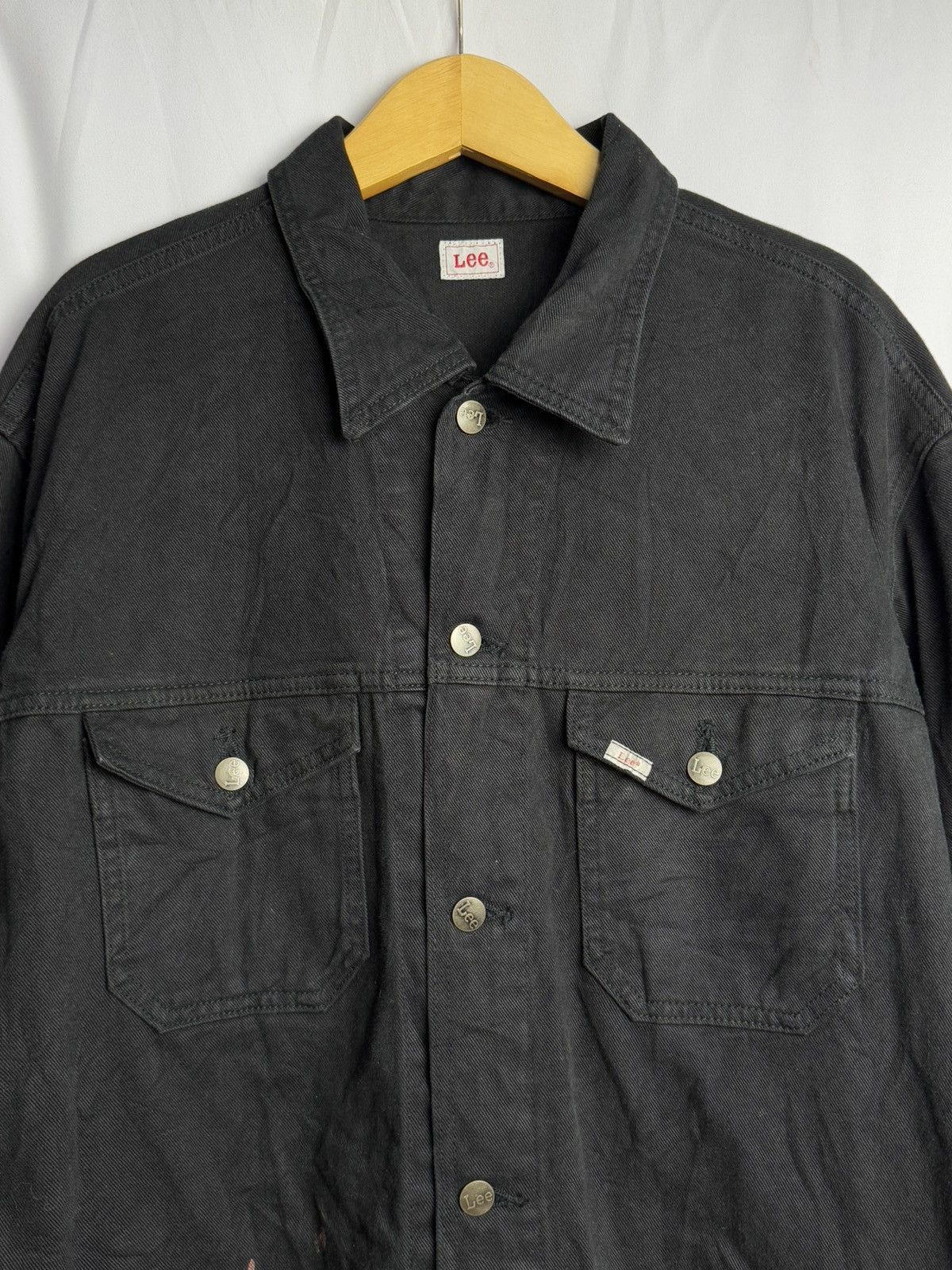 Japanese Brand × Lee × RRL Ralph Lauren LEE Type 2 Pocket Boxy Denim Black Jacket Size US M / EU 48-50 / 2 - 2 Thumbnail
