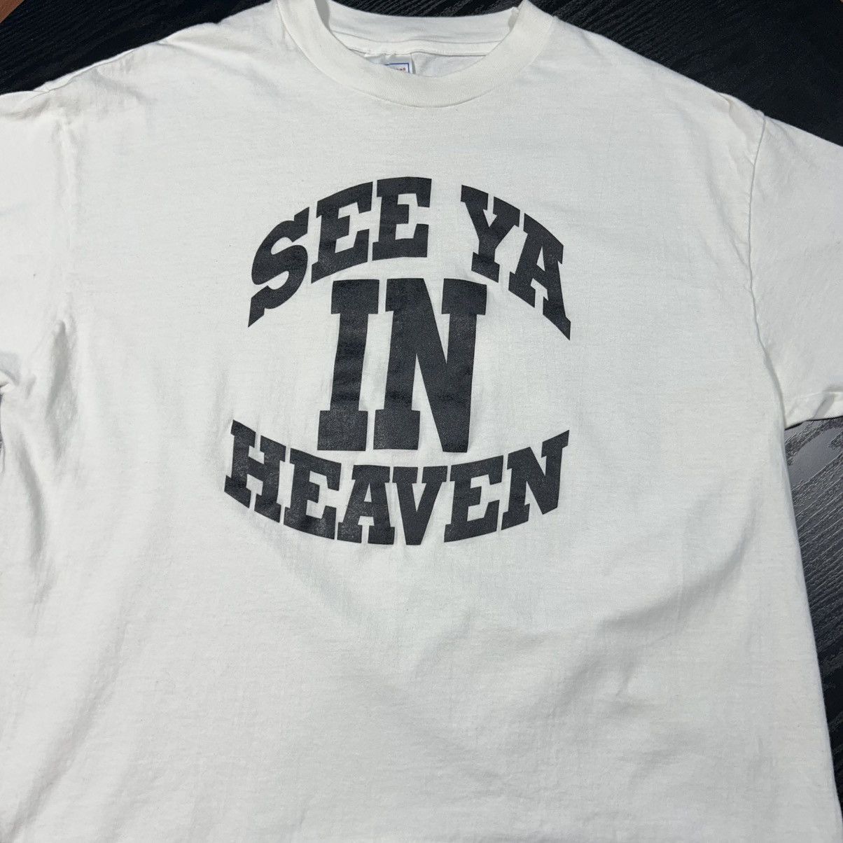 Hanes × Vintage SEE YA IN HEAVEN VINTAGE SHIRT 90’s HANES Size US XL / EU 56 / 4 - 2 Thumbnail