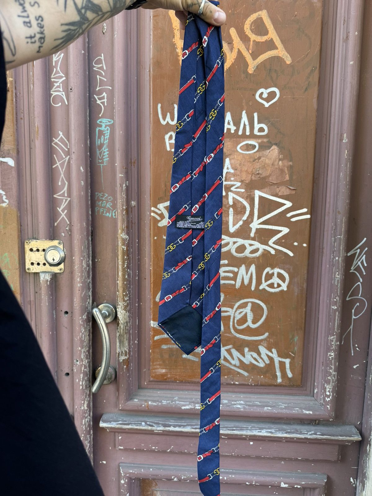 Gucci Gucci vintage tie Size ONE SIZE - 4 Thumbnail