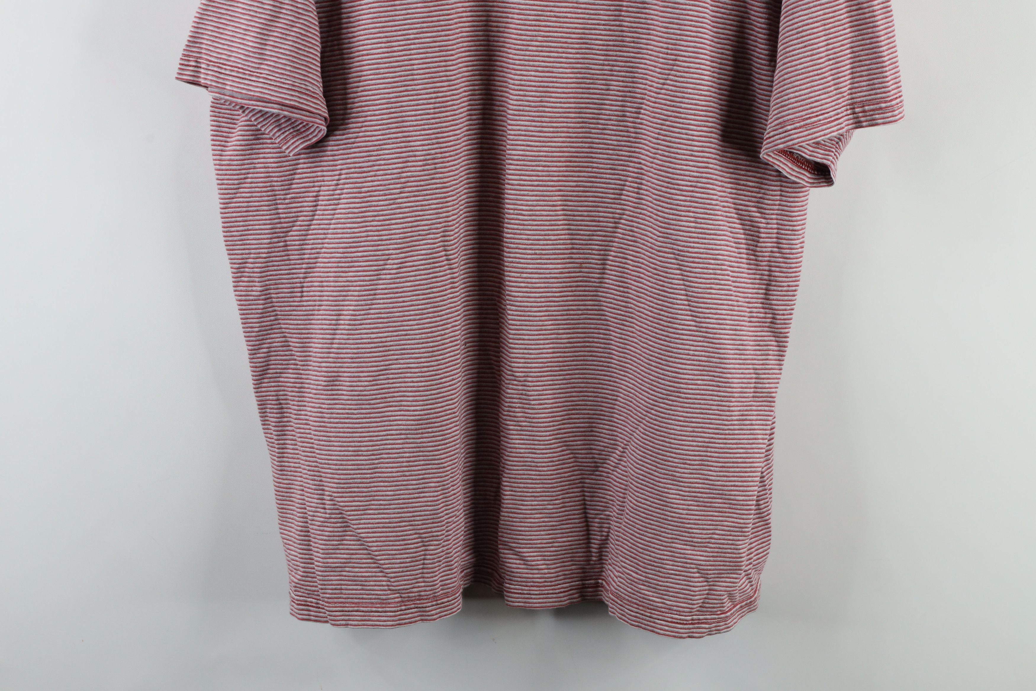 Vintage Vintage 90s Streetwear Blank Striped Short Sleeve T-Shirt Size US XL / EU 56 / 4 - 3 Thumbnail