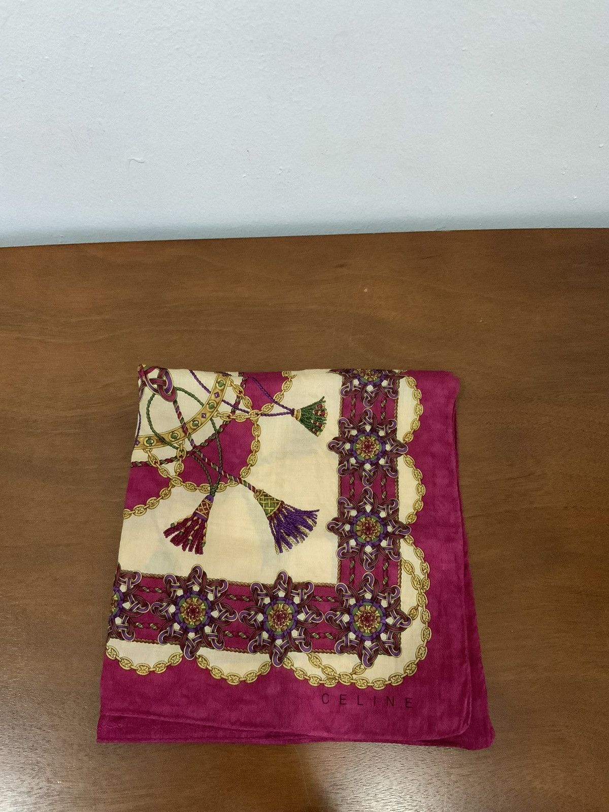 Celine Celine Monogram Handkerchief Bandana Size ONE SIZE - 3 Thumbnail