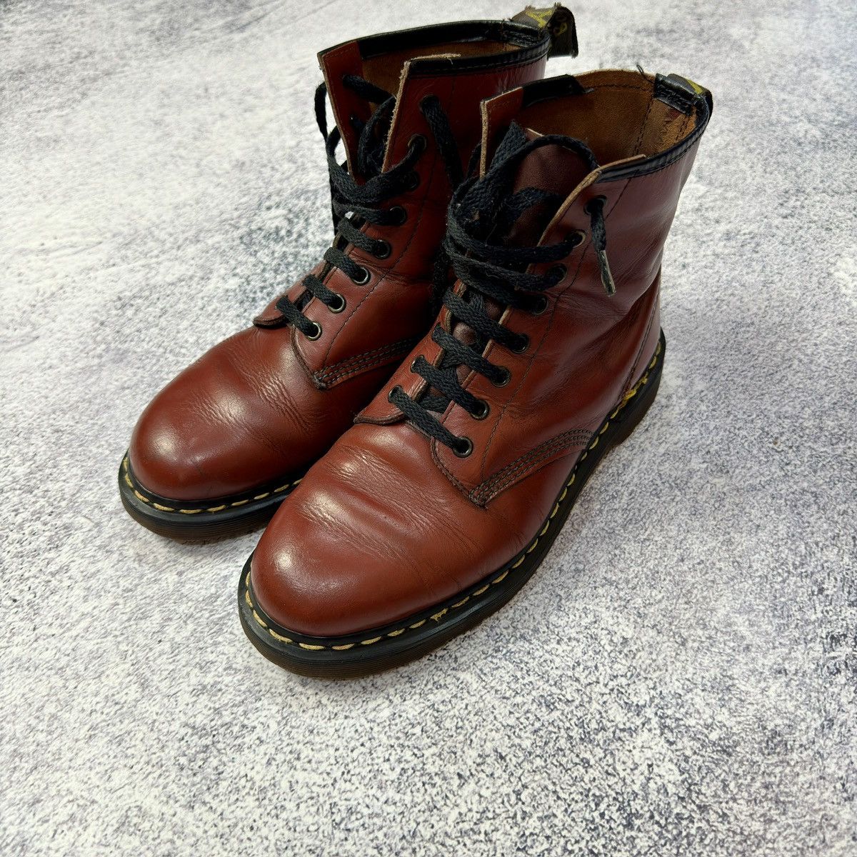 Dr. Martens × Vintage Rare Vintage Dr. Martens 1460 Cherry Red US9 UK8 27cm Size US 9 / EU 42 - 17 Thumbnail