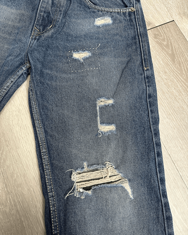 Tommy Hilfiger Vintage Y2K Tommy Hilfiger Distressed Denim Jeans Size 32x30 Size US 32 / EU 48 - 8 Thumbnail