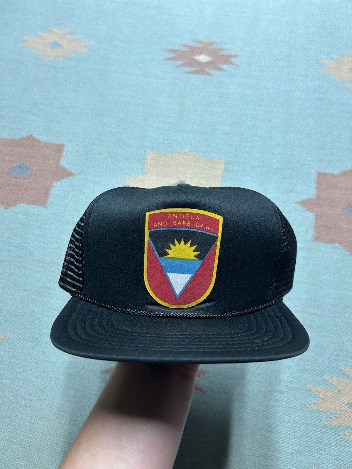 Vintage Vintage trucker hat Antigua and barbuda Caribbean beach sun Size ONE SIZE - 2 Thumbnail