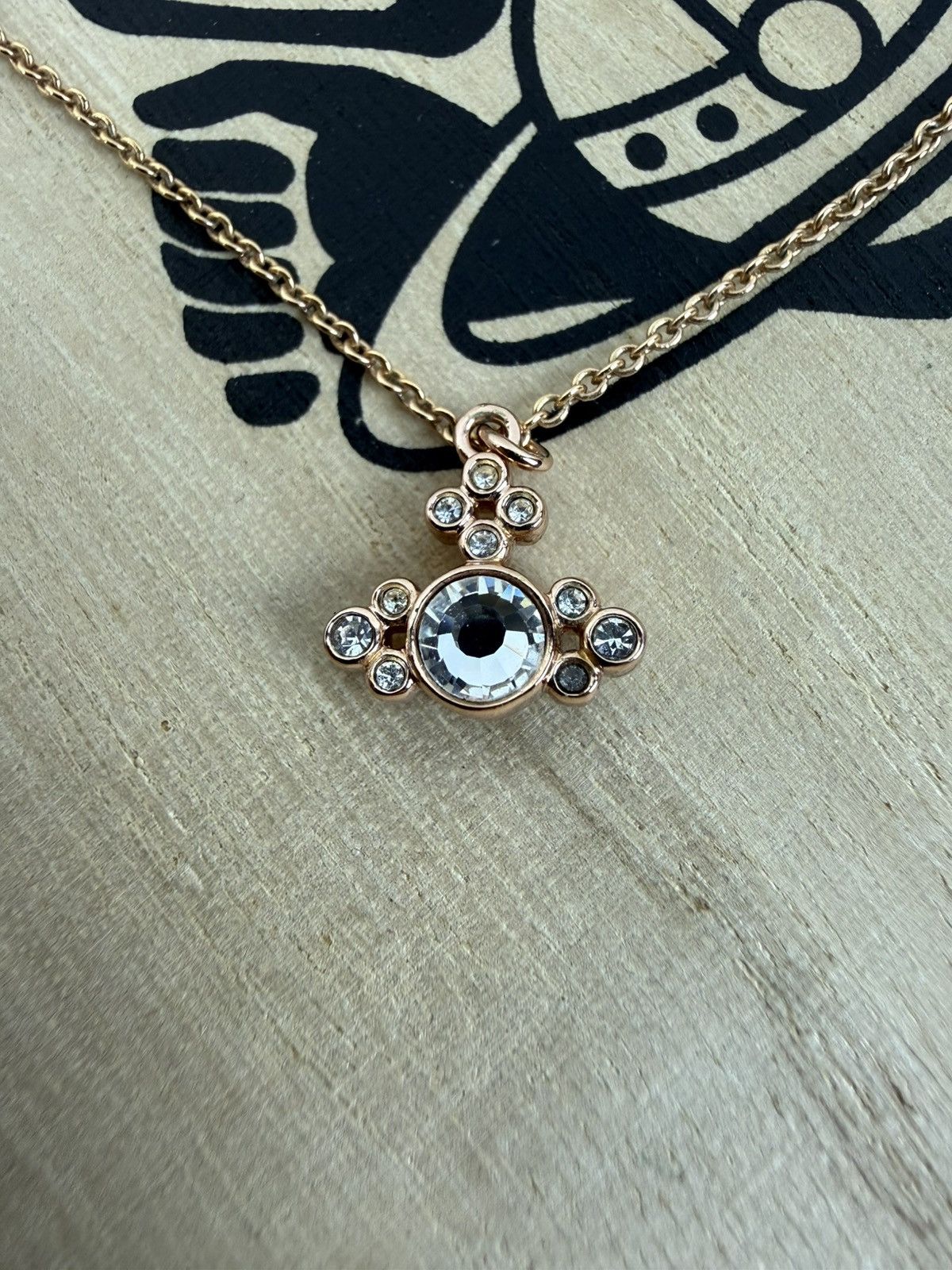 Vivienne Westwood Vivienne Westwood Brucella Orb Necklace Pink White Crystal Size ONE SIZE - 3 Thumbnail