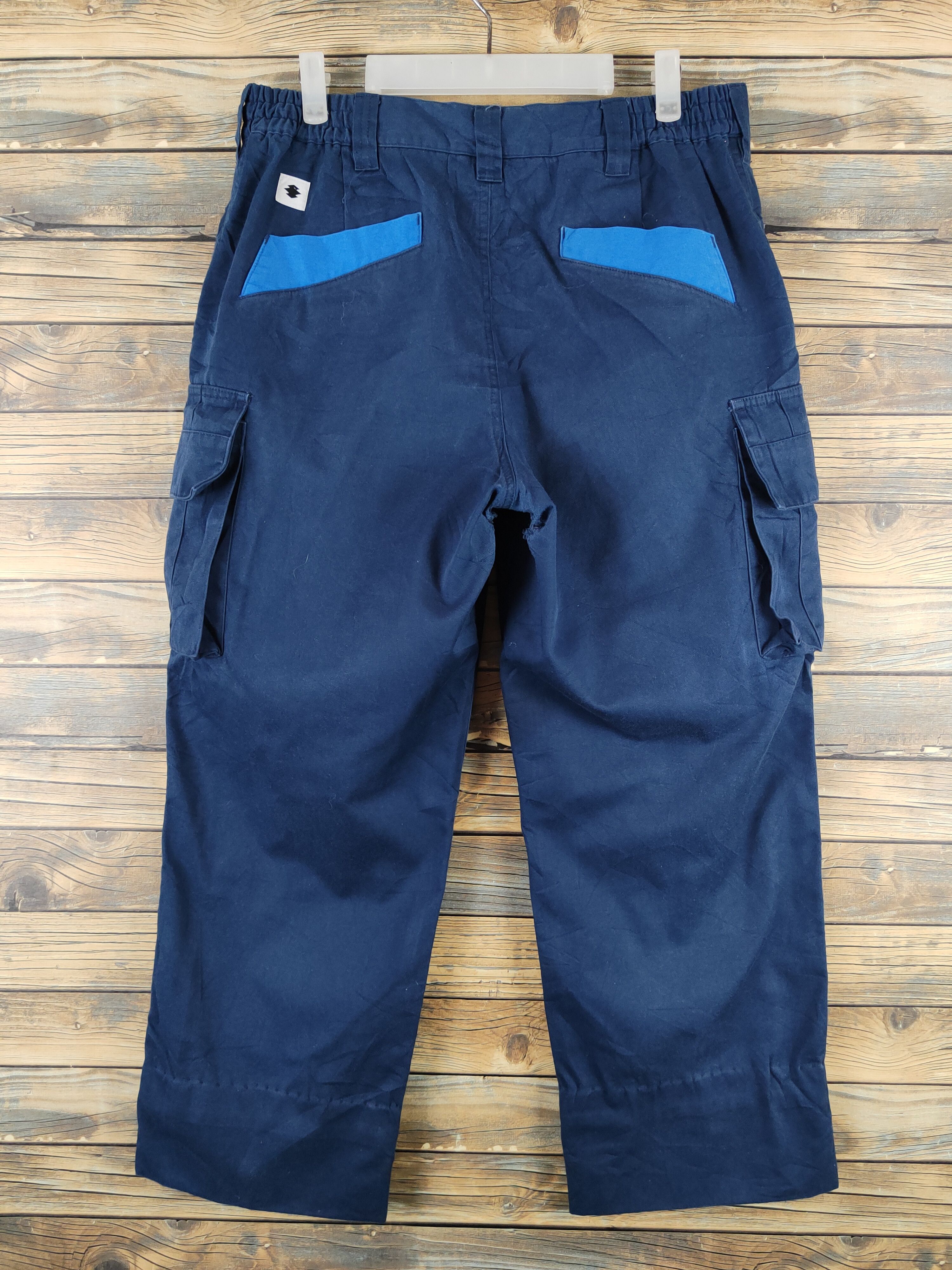 Japanese Brand × Vintage Yoshiyuki made in japan Navy Tactical Cargo Pants #W2214 Size US 32 / EU 48 - 8 Thumbnail