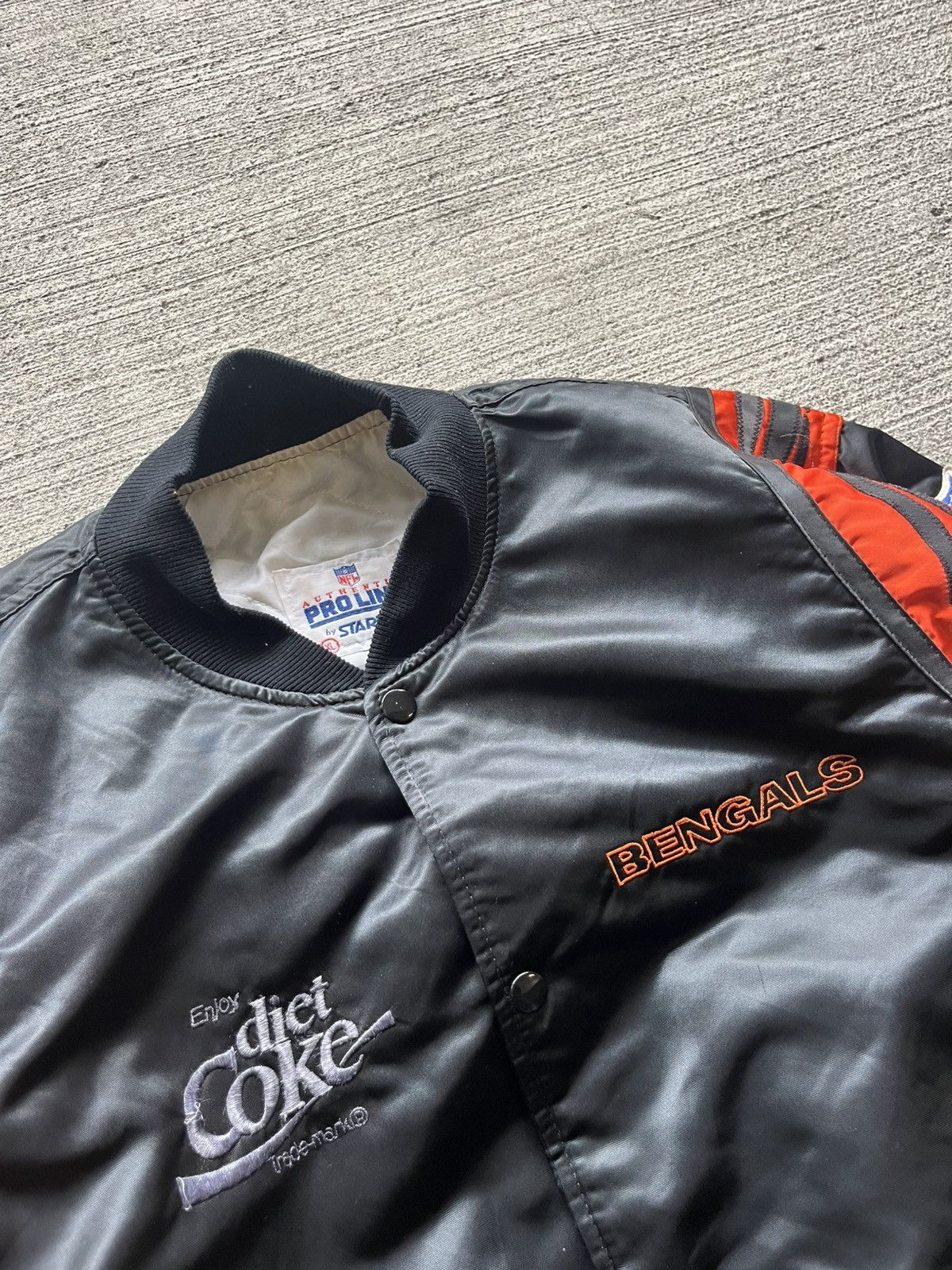 NFL Rare Vintage 90s Cincinnati Bengals x Coca Cola Satin Jacket Size US XL / EU 56 / 4 - 3 Thumbnail