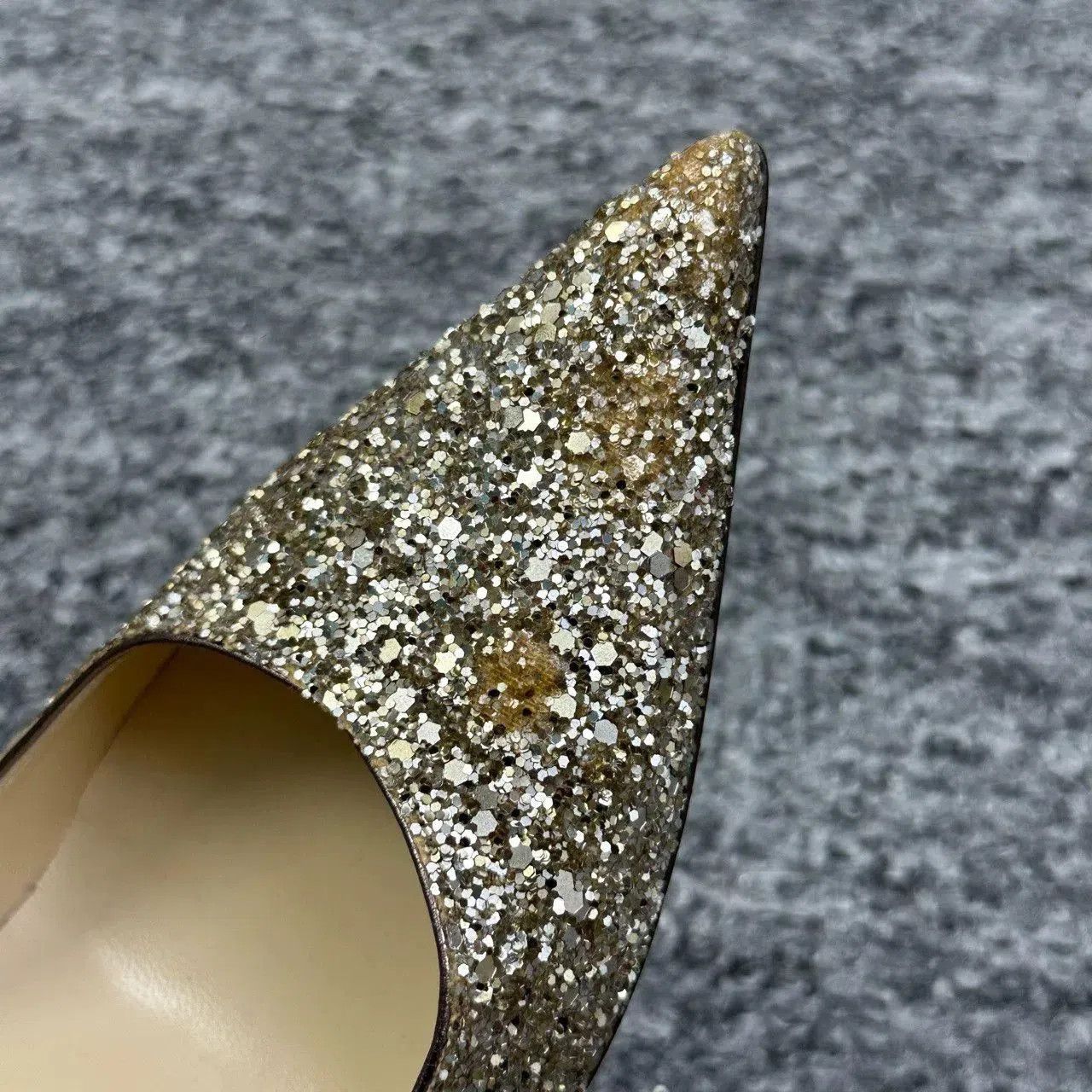 Jimmy Choo Jimmy Choo Champagne Sequin Heels 37. Size US 6 / IT 36 - 8 Thumbnail