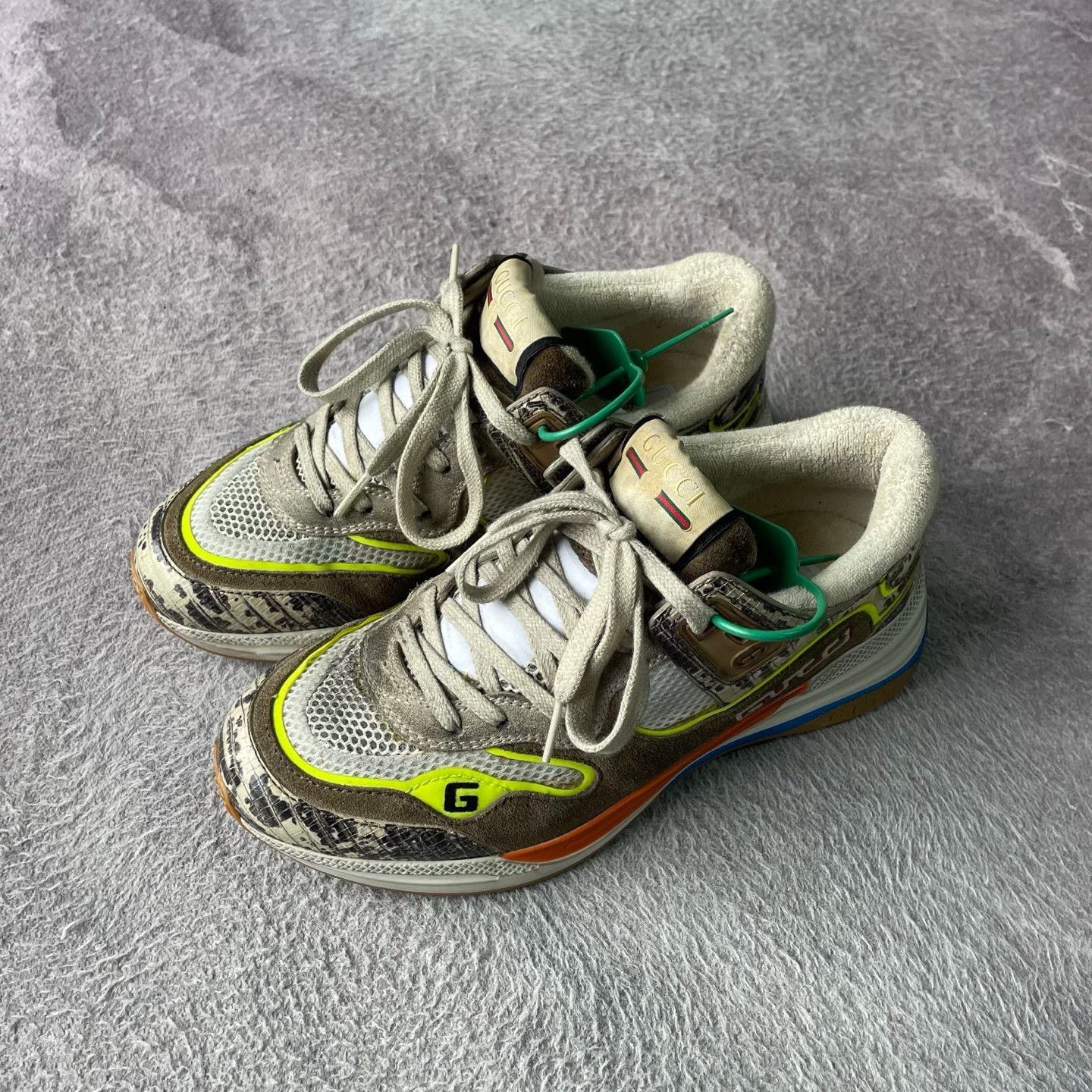 Gucci Gucci Gray Lowtop Sneakers 37 Women Size US 6.5 / IT 36.5 - 1 Thumbnail