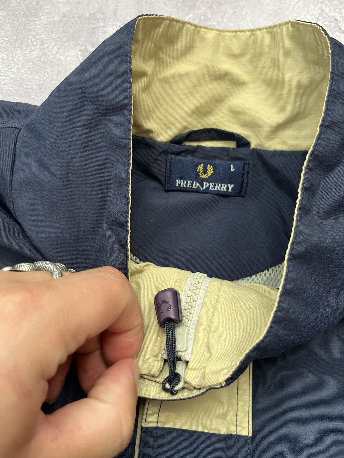Fred Perry Vintage Fred Perry Jacket Blue Size L Size US L / EU 52-54 / 3 - 3 Thumbnail