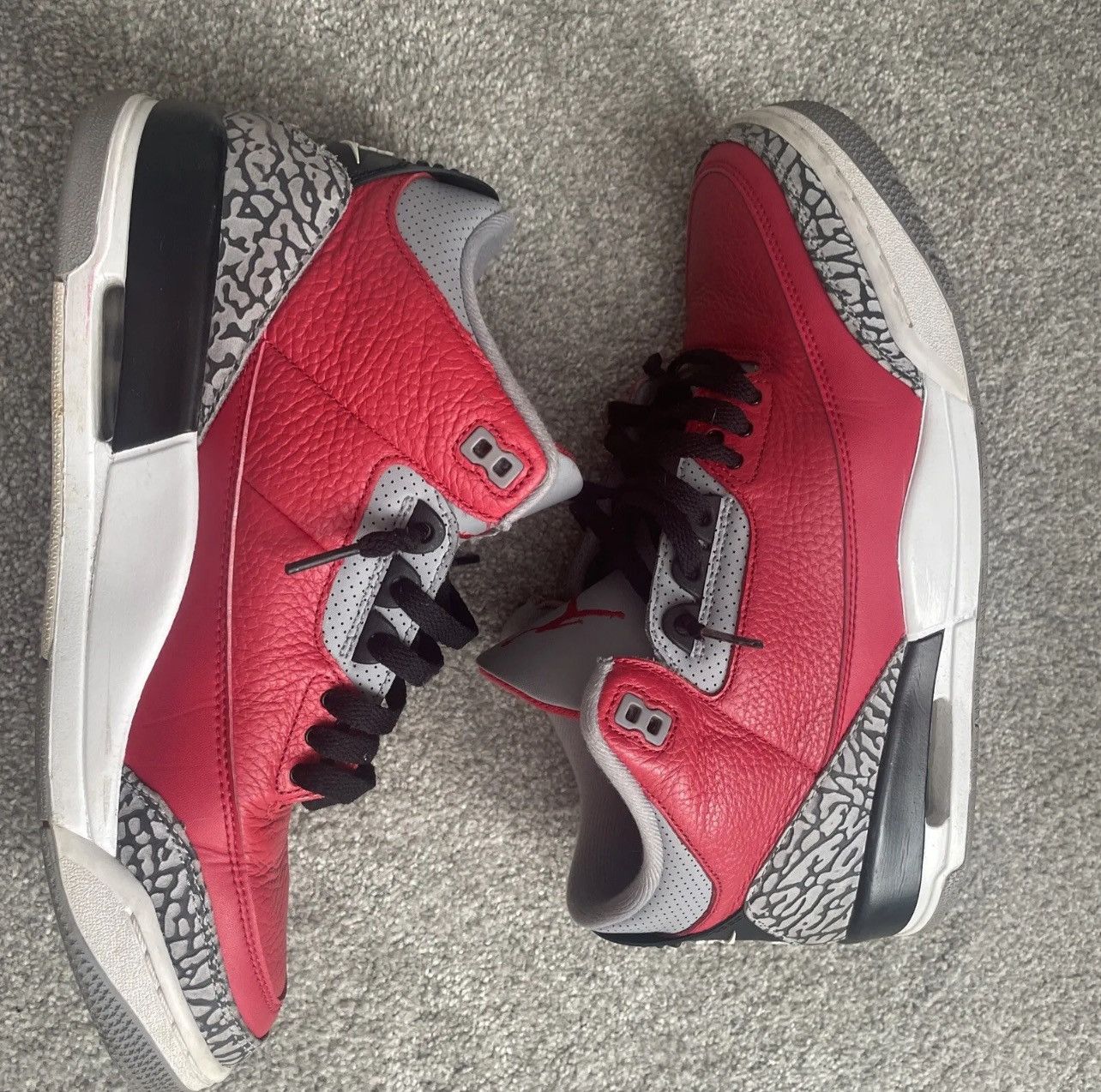 image of Jordan Brand 3 Retro Se Mid Unite Shoes in Red, Men's (Size 11)