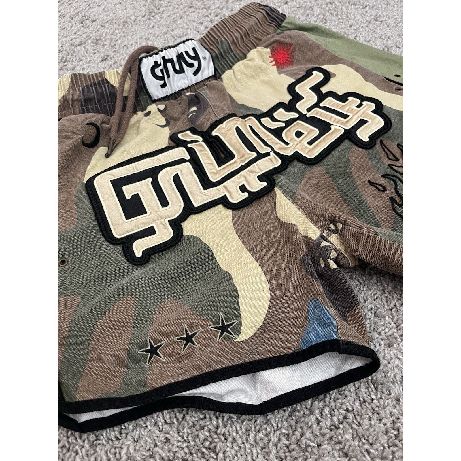 Other GRMY 15th Anniv Camo Embroidered Boxing Shorts S Streetwear Size US 29 - 4 Thumbnail