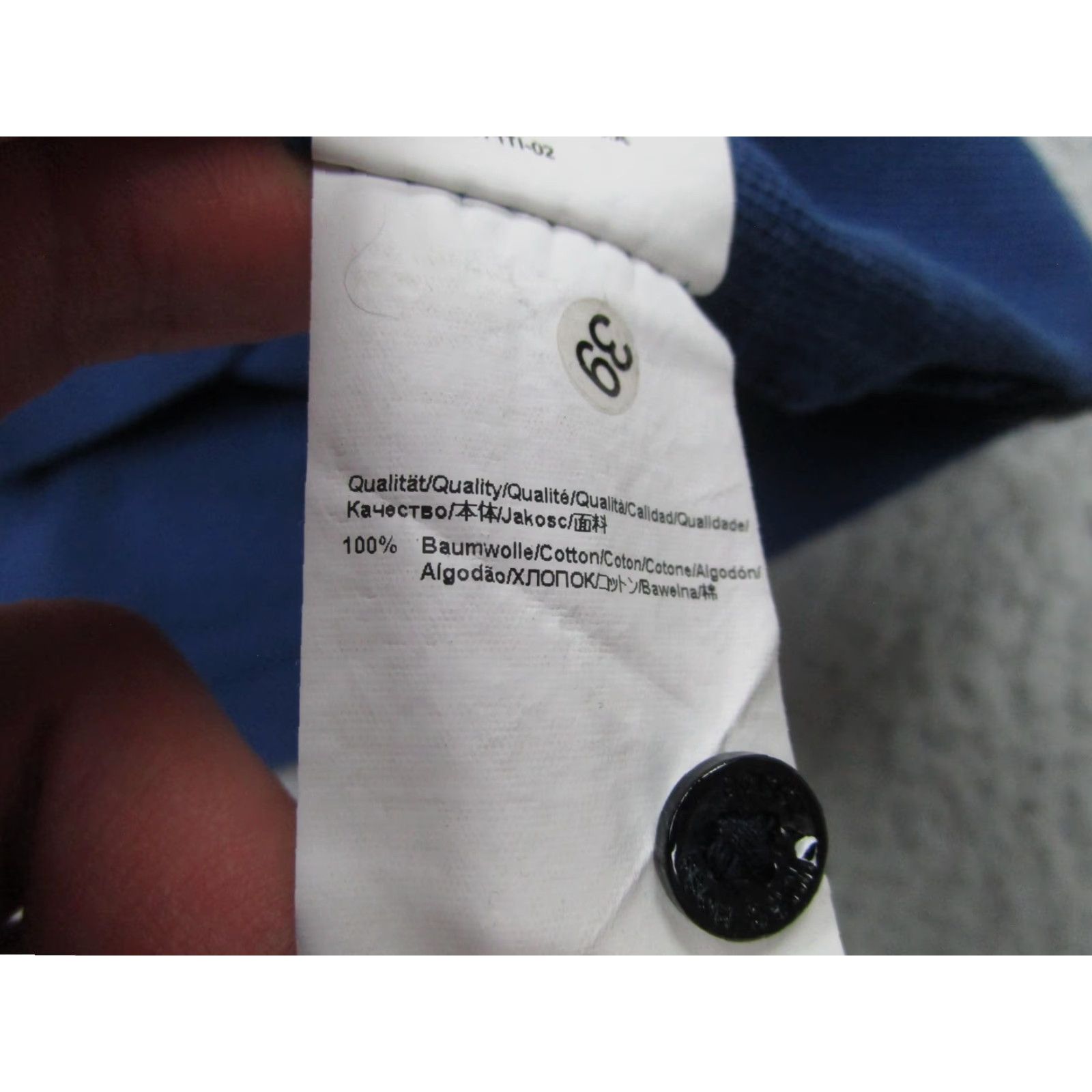 Hugo Boss Hugo Boss Polo Shirt Mens Medium Blue Piket 14 Regular Fit Contrast Collar Size US M / EU 48-50 / 2 - 7 Thumbnail