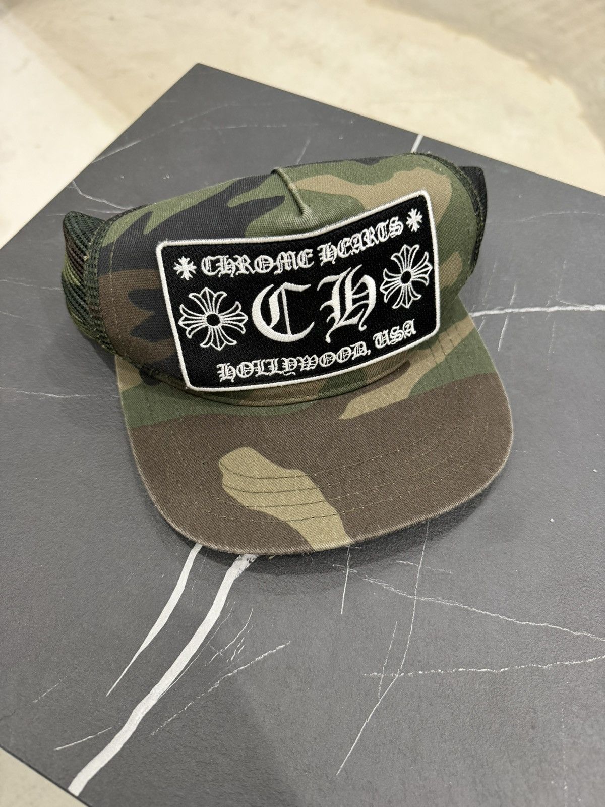 Chrome Hearts Vintage Camo Trucker