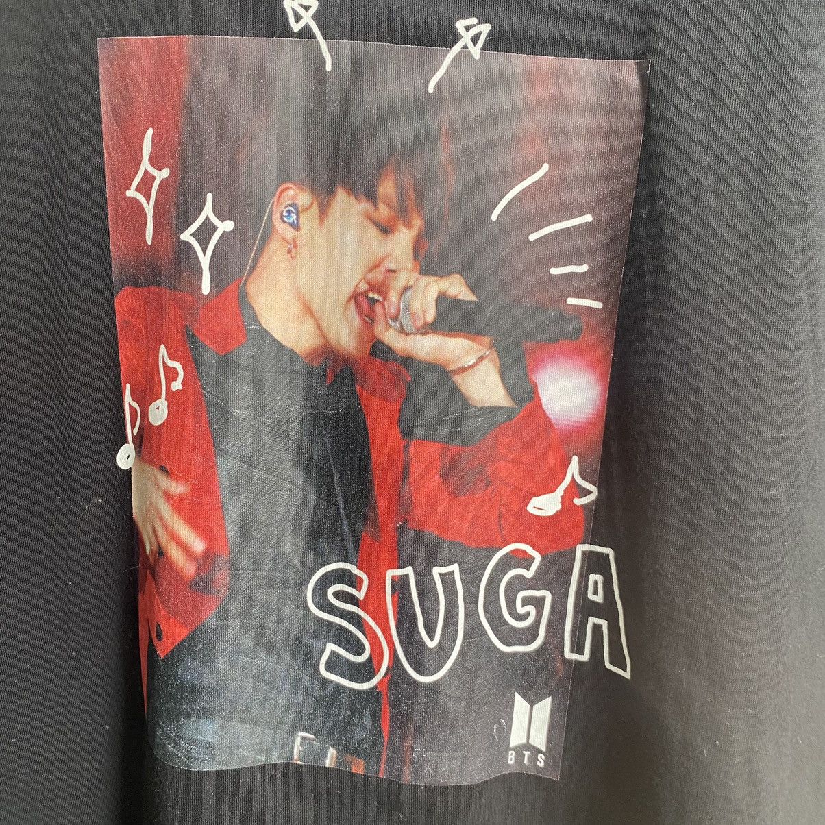 Band Tees Suga BTS South Korean Kpop Boy Band Oversized ERD GRUNGE TEE Size US L / EU 52-54 / 3 - 4 Thumbnail