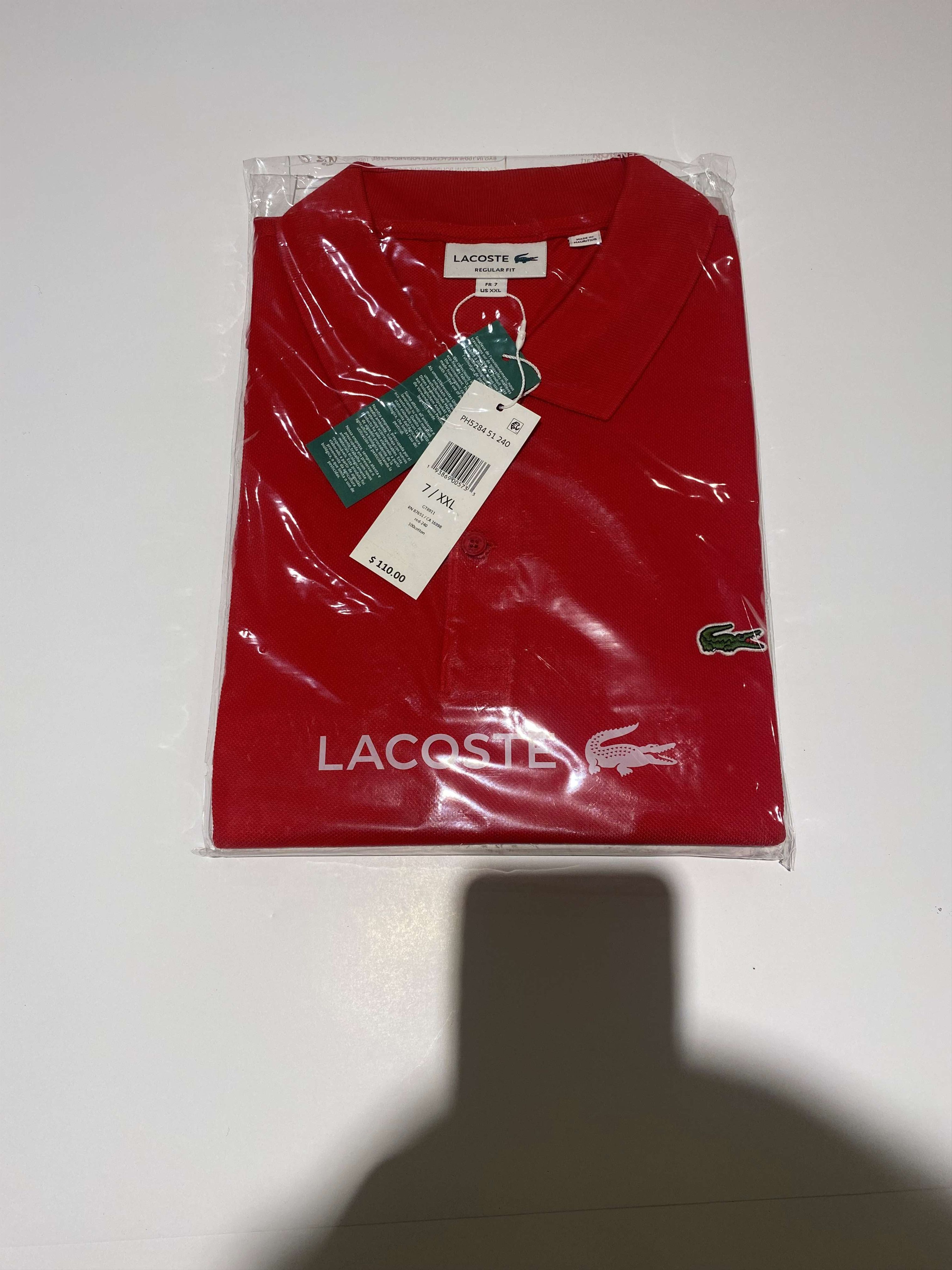 Lacoste RED POLO PRINTED SIZE M Size US M / EU 48-50 / 2 - 4 Thumbnail
