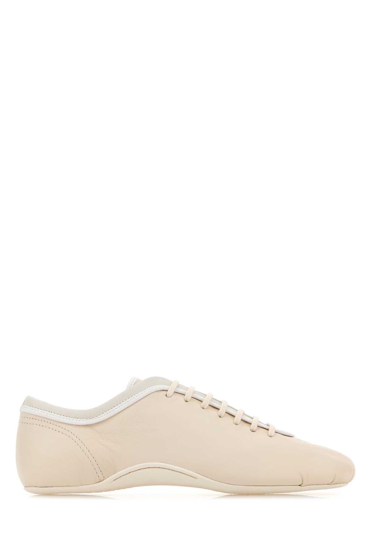 Dries Van Noten Ivory Leather Sneakers Size US 9 / IT 39 - 1 Thumbnail