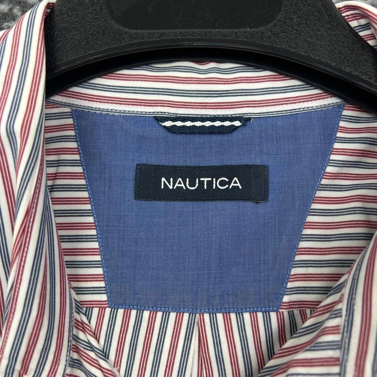Nautica Nautica Button Down Shirt Men Extra Large Striped Cotton Size US XL / EU 56 / 4 - 5 Thumbnail