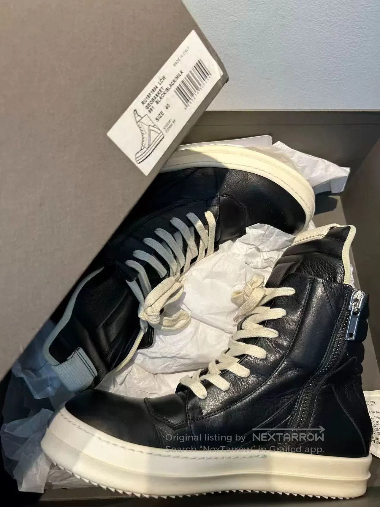 Rick Owens Rick Owens Triangle Sneakers Size 40. Size US 7 / EU 40 - 8 Thumbnail