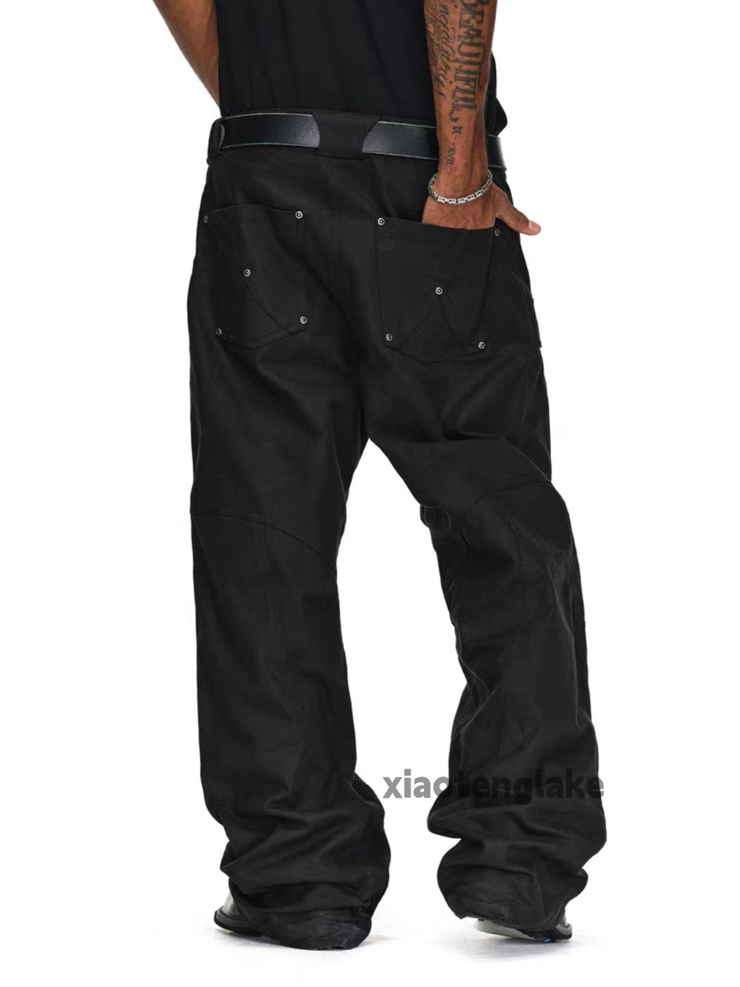 Designer Unisex outdoor utility loose baggy skate hiphop pants Size US 32 / EU 48 - 5 Thumbnail