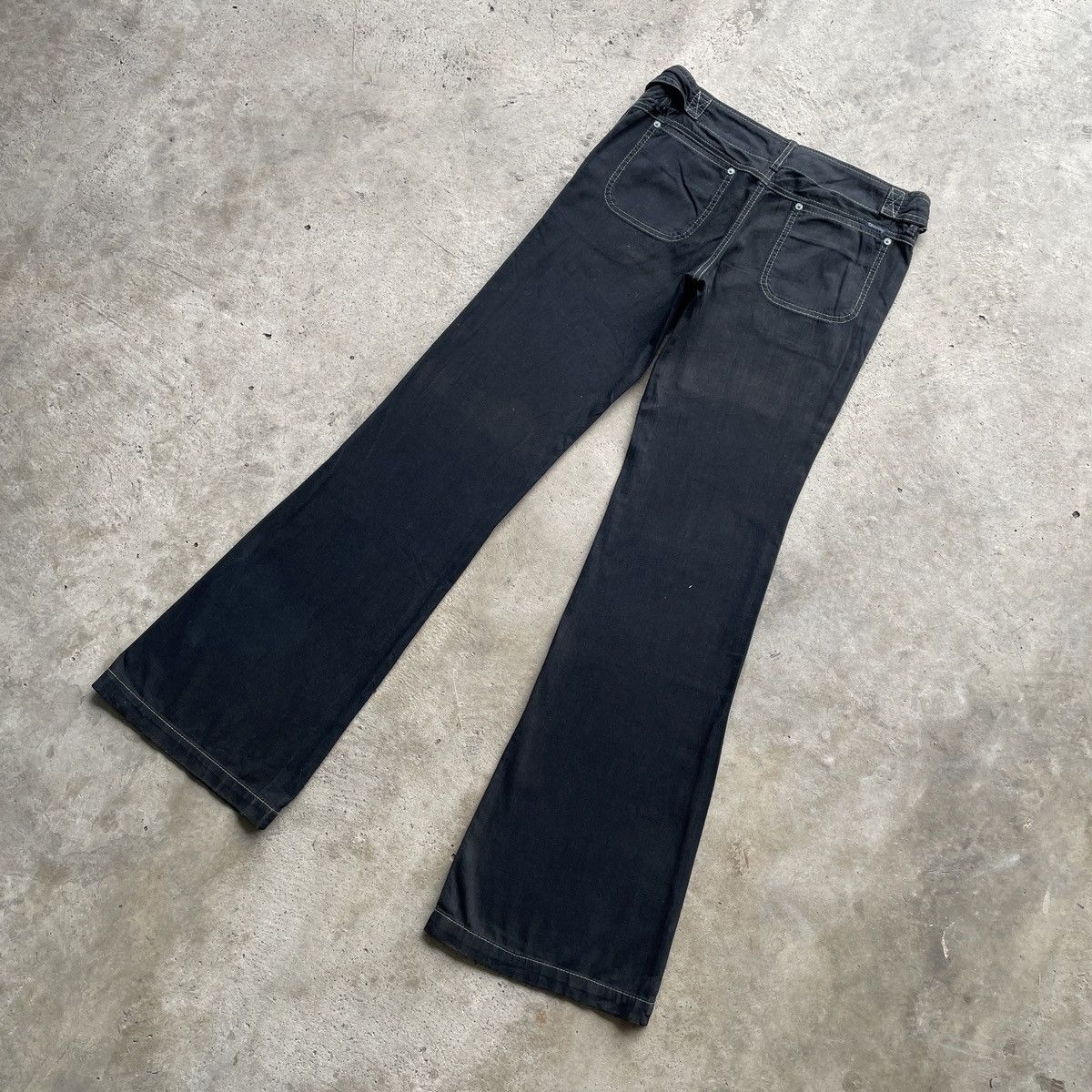 Japanese Brand Vintage UnionBay Japan Black FLARE Trousers Casual Pants Size US 31 - 11 Thumbnail