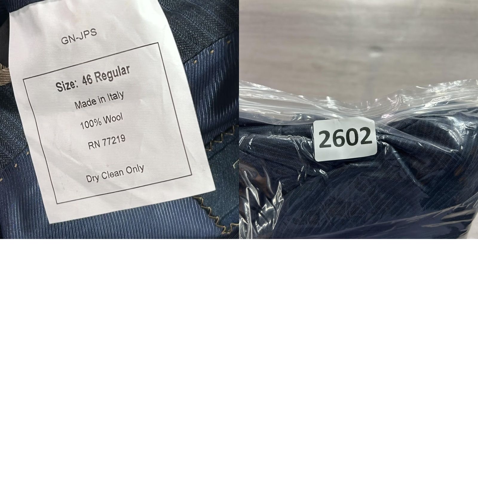 Pronto Uomo VINTAGE? No. Pronto Uomo Signature Blazer Mens 46R Navy Pinstripe Made in Italy Super 110s Size 46R - 9 Thumbnail