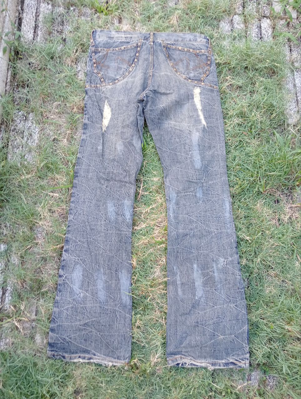 semanticdesign Vintage Semantic Design Japan Studded Bootcut Jeans Size US 32 / EU 48 - 8 Thumbnail